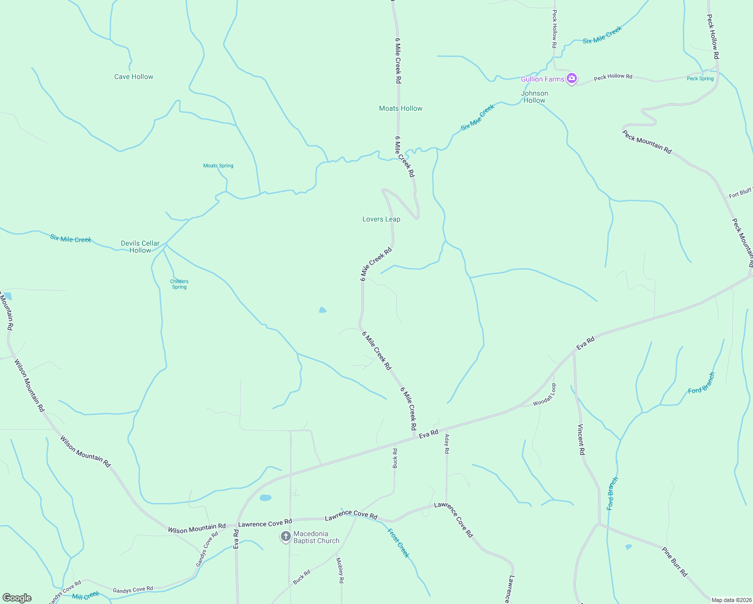 map of restaurants, bars, coffee shops, grocery stores, and more near 1532 6 Mile Creek Road in Somerville