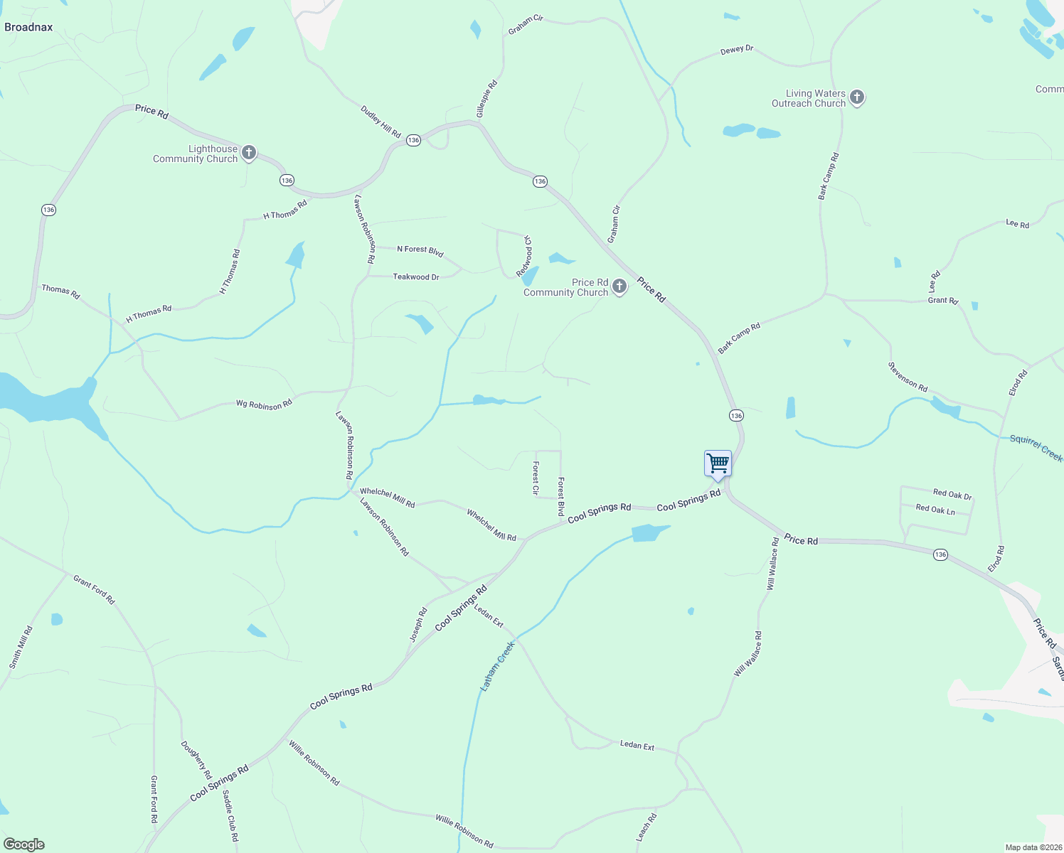 map of restaurants, bars, coffee shops, grocery stores, and more near 4953 Forest Boulevard in Gainesville