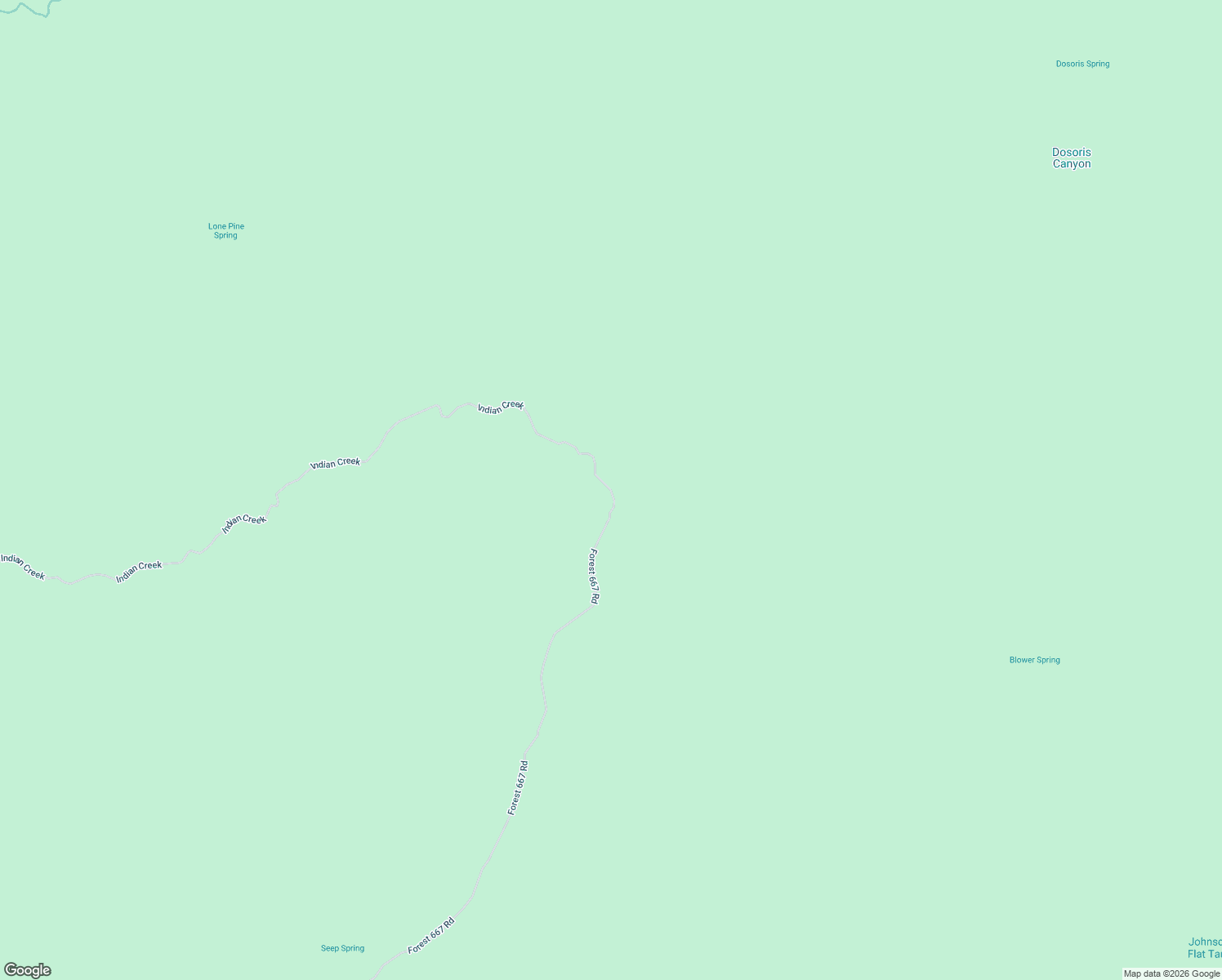 map of restaurants, bars, coffee shops, grocery stores, and more near Forest 667 Road in Groom Creek