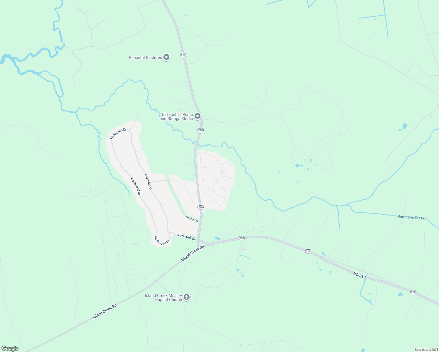map of restaurants, bars, coffee shops, grocery stores, and more near 325 Avendale Drive in Rocky Point