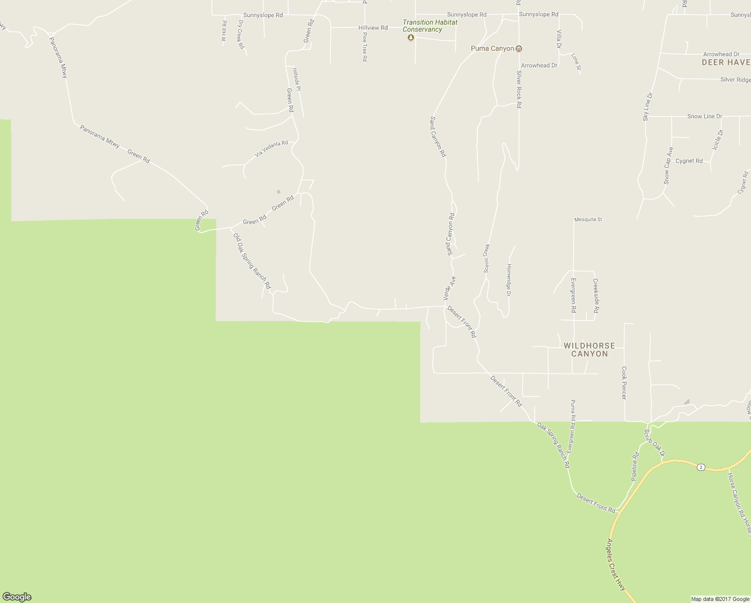 map of restaurants, bars, coffee shops, grocery stores, and more near 1510 Desert Front Road in Pinon Hills