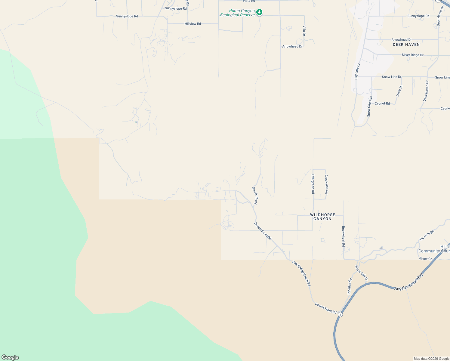 map of restaurants, bars, coffee shops, grocery stores, and more near 1736 Desert Front Road in Wrightwood