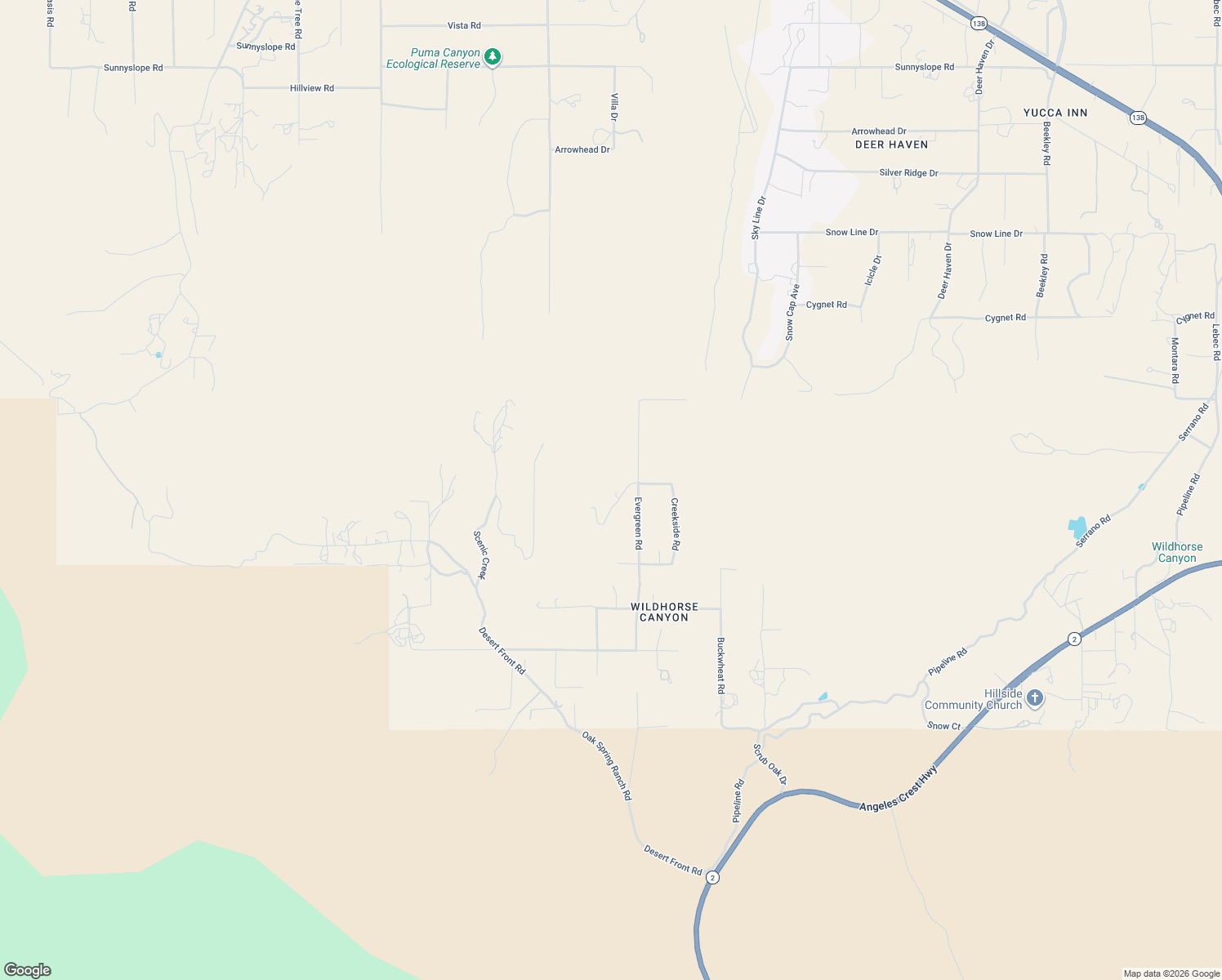 map of restaurants, bars, coffee shops, grocery stores, and more near 7878 Jack Rabbit Run in Wrightwood