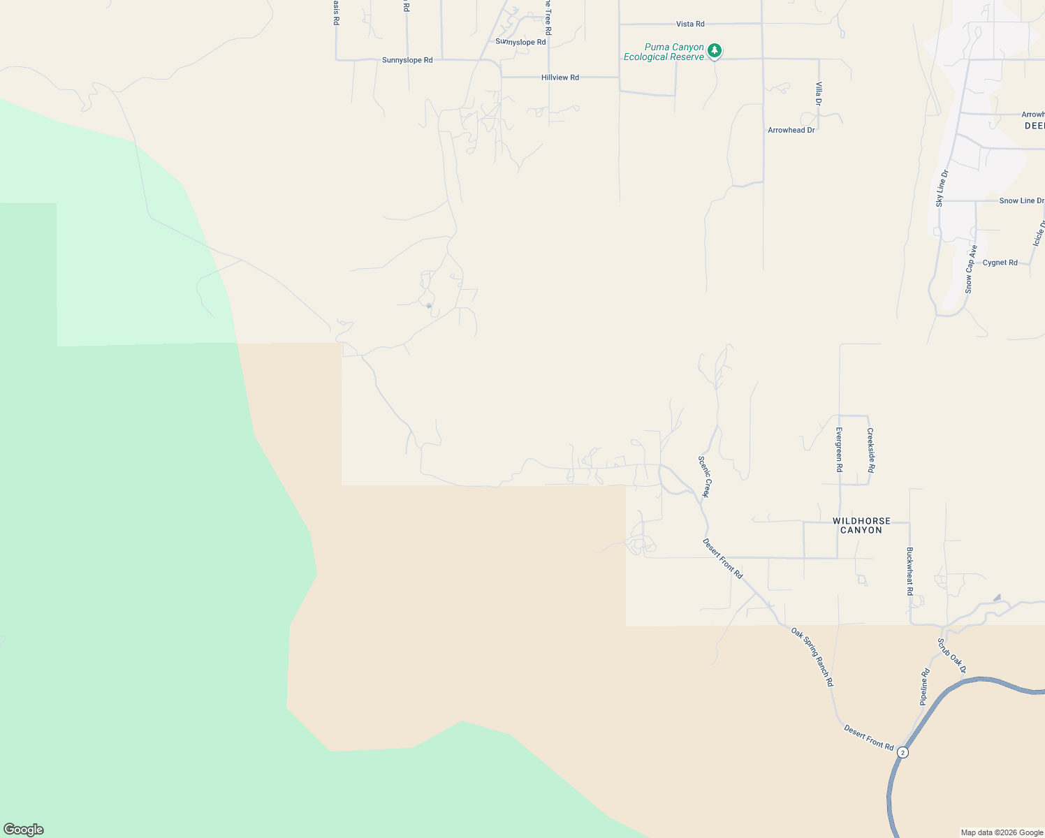 map of restaurants, bars, coffee shops, grocery stores, and more near 1384 Desert Front Road in Wrightwood