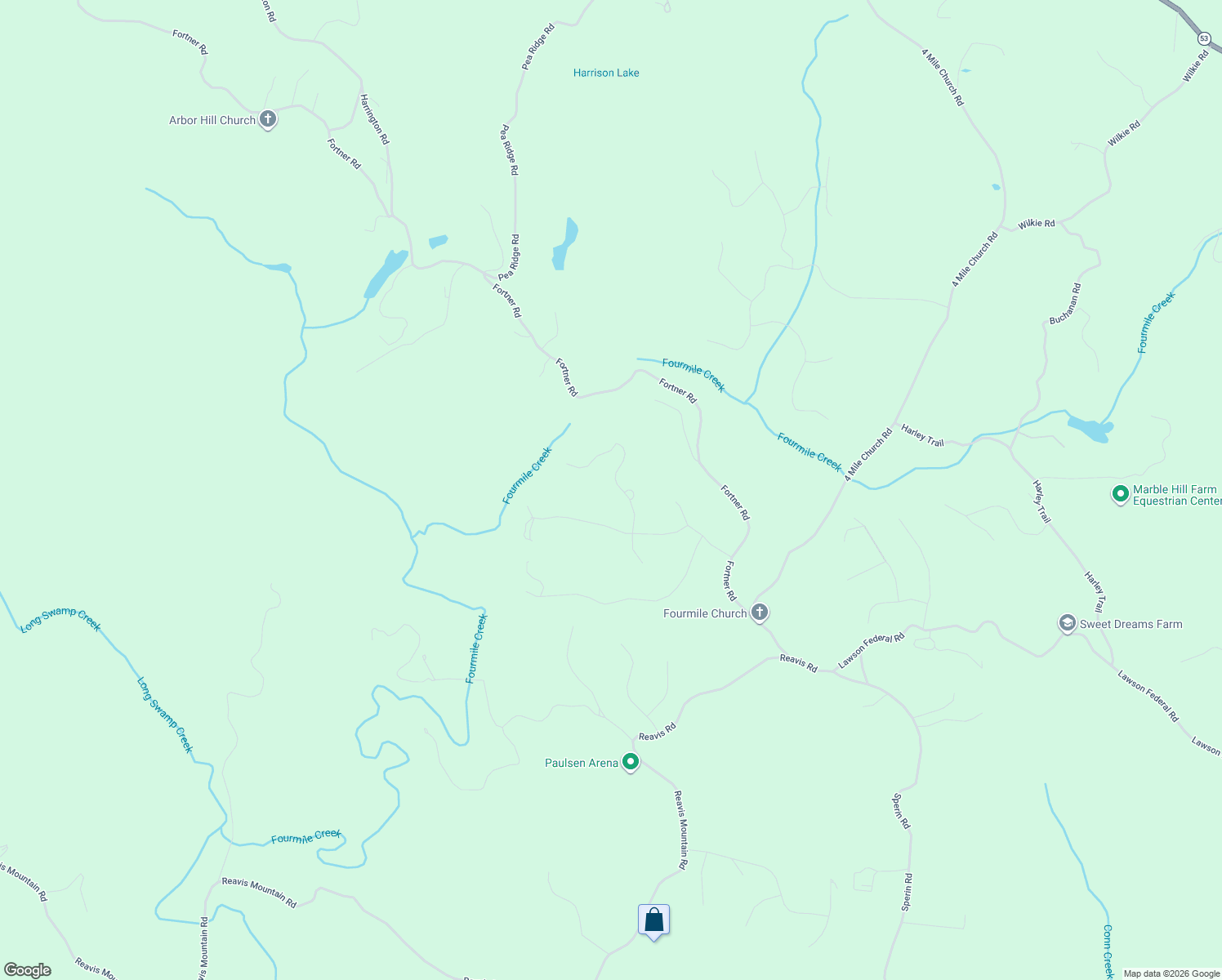 map of restaurants, bars, coffee shops, grocery stores, and more near 151 Cherokee Wood Hollow in Ball Ground