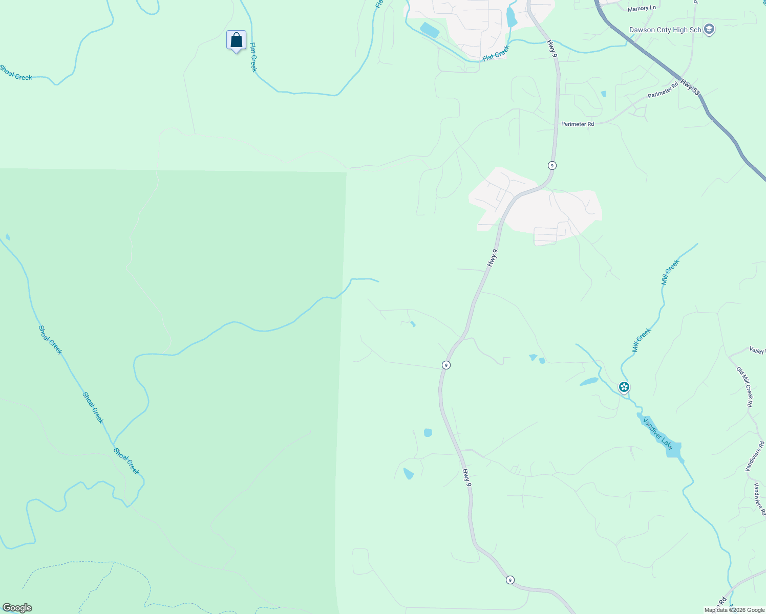 map of restaurants, bars, coffee shops, grocery stores, and more near 431 Apple Ridge 1 in Dawsonville