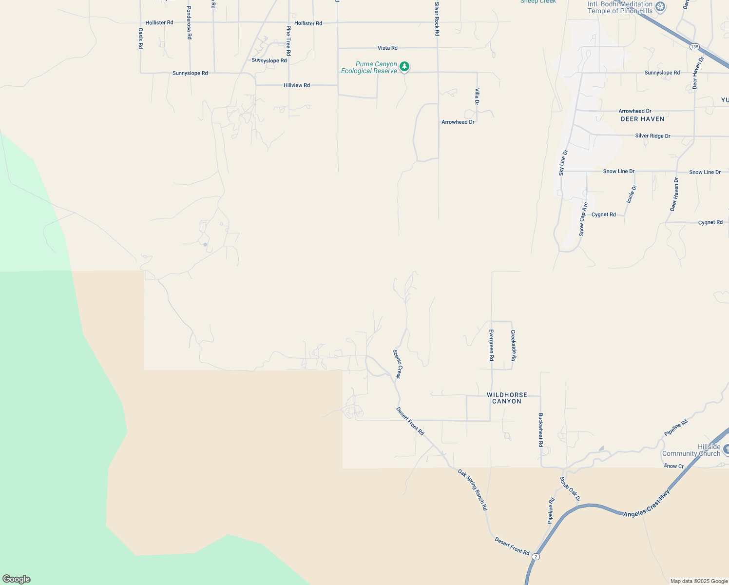 map of restaurants, bars, coffee shops, grocery stores, and more near Verde Avenue in Piñon Hills
