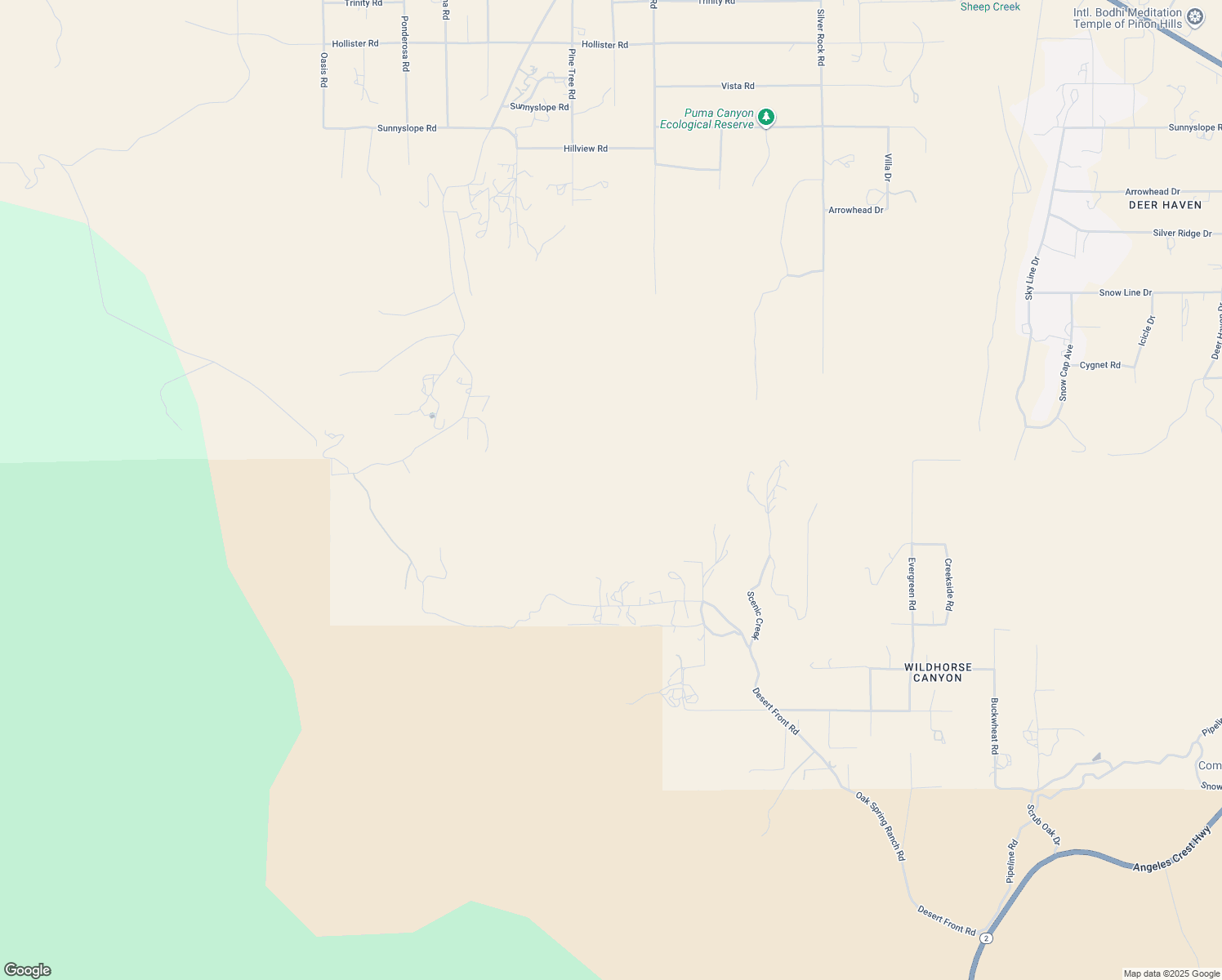 map of restaurants, bars, coffee shops, grocery stores, and more near in Piñon Hills