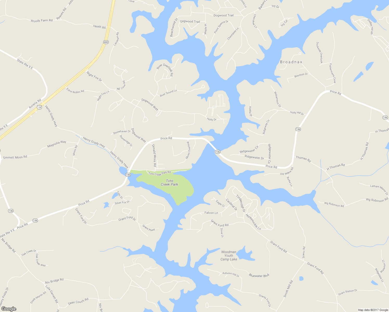 map of restaurants, bars, coffee shops, grocery stores, and more near 118 Via Toscana in Dawsonville