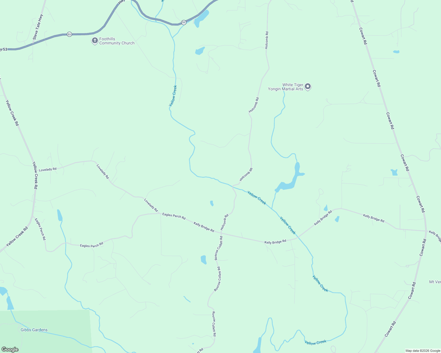 map of restaurants, bars, coffee shops, grocery stores, and more near 1938 Holcomb Road in Dawsonville