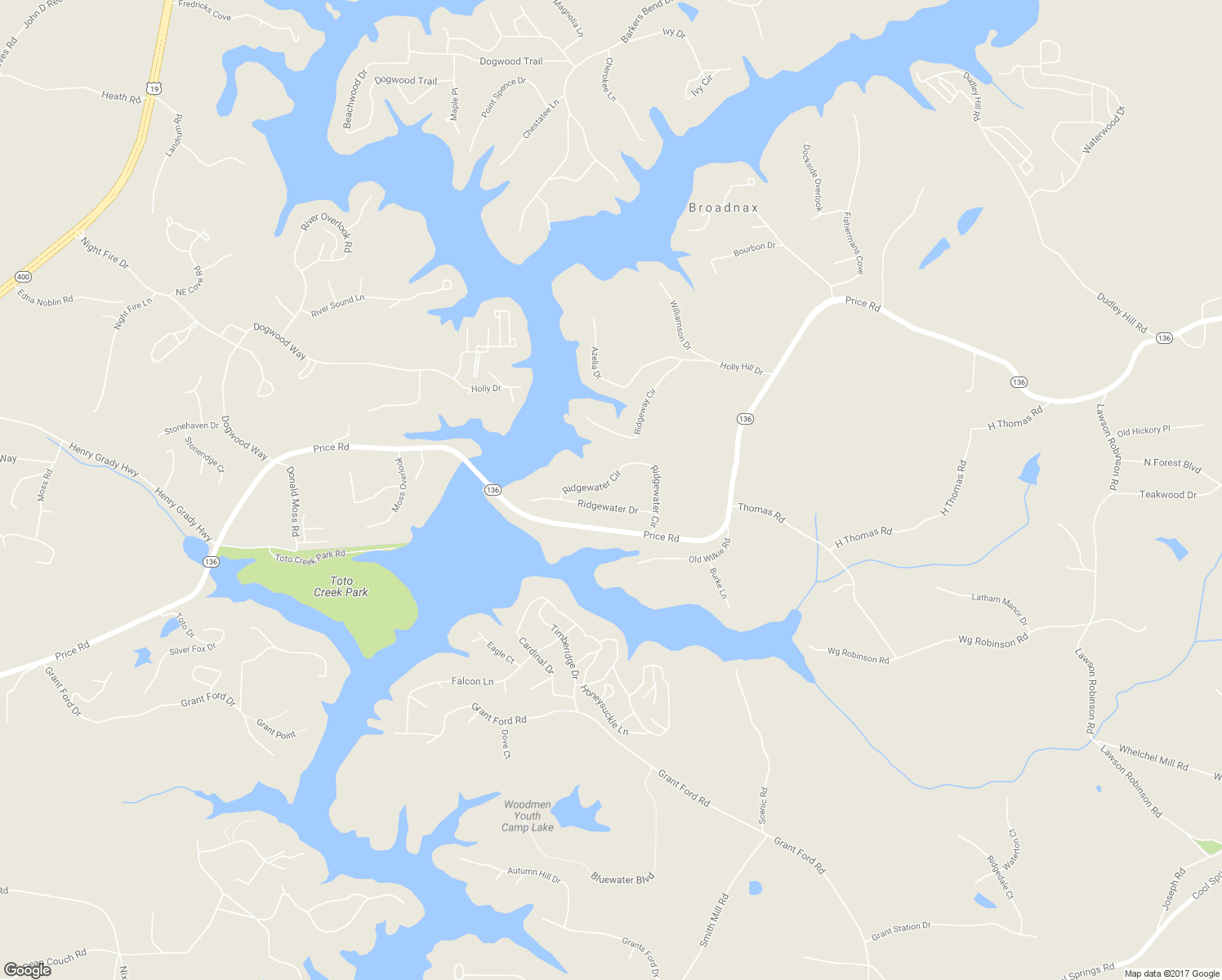 map of restaurants, bars, coffee shops, grocery stores, and more near 5779 Ridgewater Circle in Gainesville
