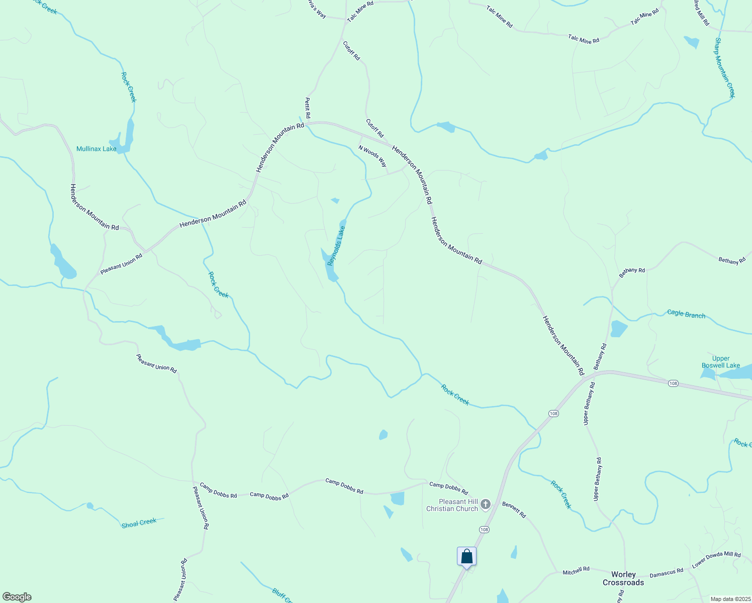 map of restaurants, bars, coffee shops, grocery stores, and more near 45 Ridge Crest Drive in Jasper