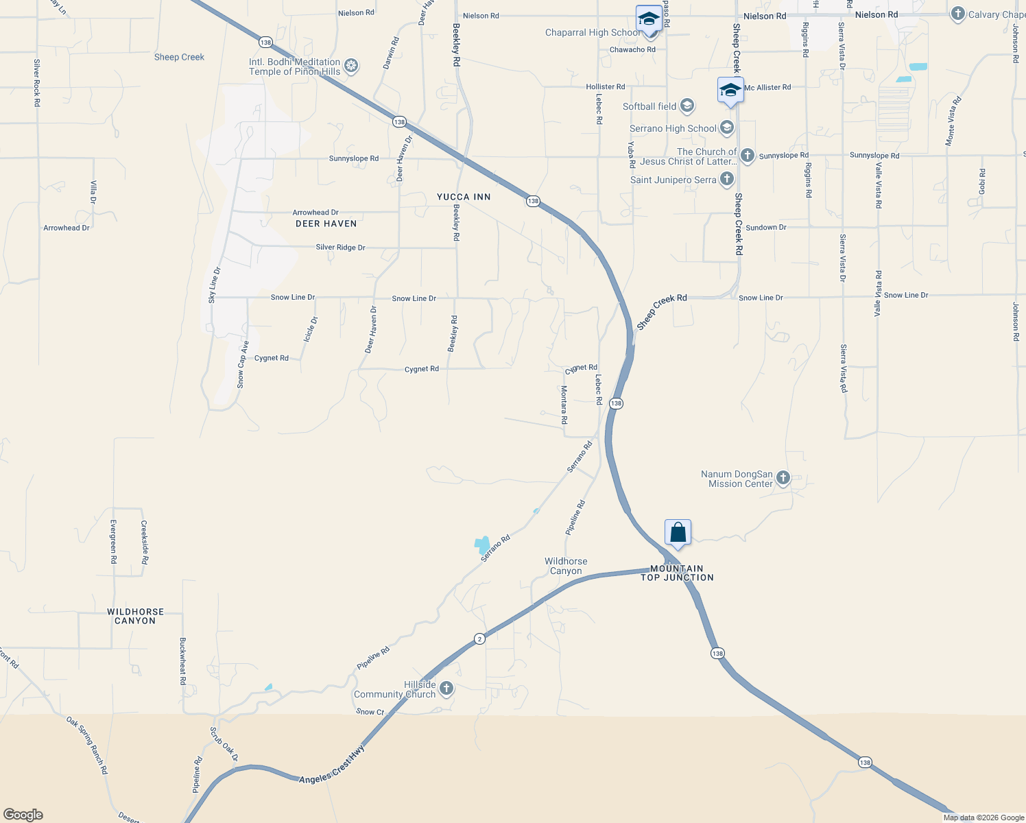 map of restaurants, bars, coffee shops, grocery stores, and more near in Phelan