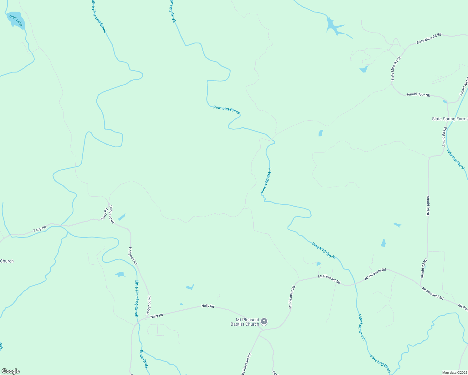 map of restaurants, bars, coffee shops, grocery stores, and more near 2427 Slate Mine Road Southeast in Fairmount