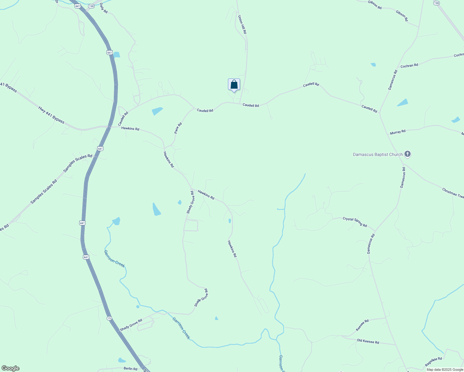 map of restaurants, bars, coffee shops, grocery stores, and more near 751 Hawkins Road in Homer
