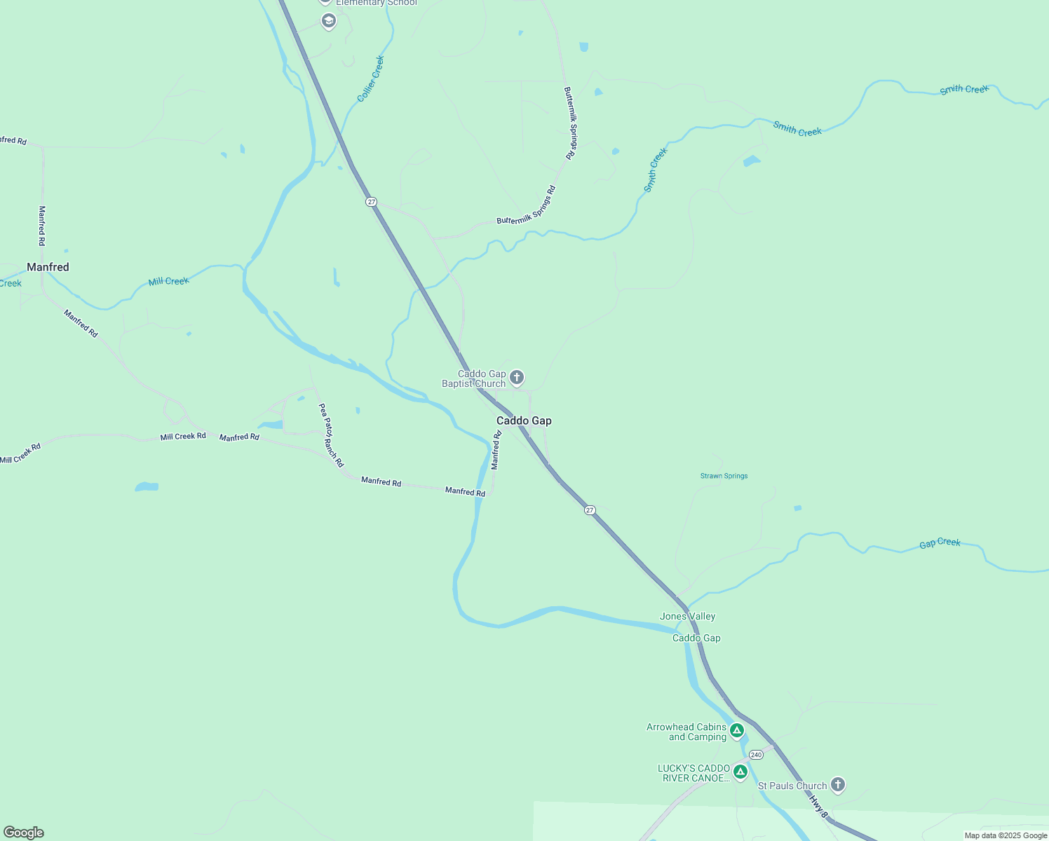 map of restaurants, bars, coffee shops, grocery stores, and more near in Caddo Gap