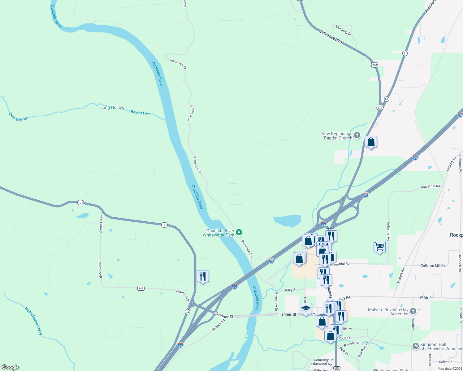 map of restaurants, bars, coffee shops, grocery stores, and more near 1910 Fox Run in Malvern