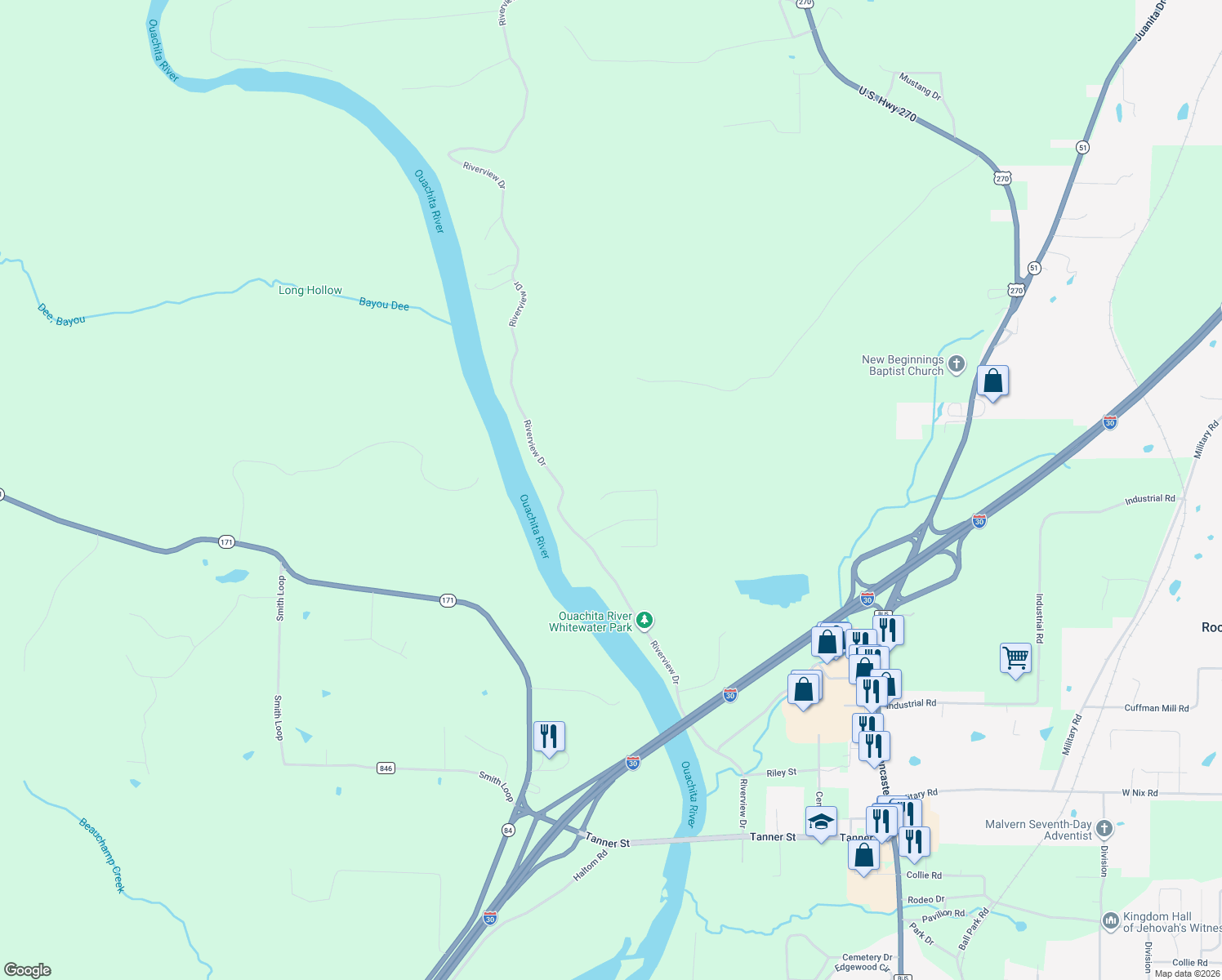 map of restaurants, bars, coffee shops, grocery stores, and more near 1910 Fox Run in Malvern