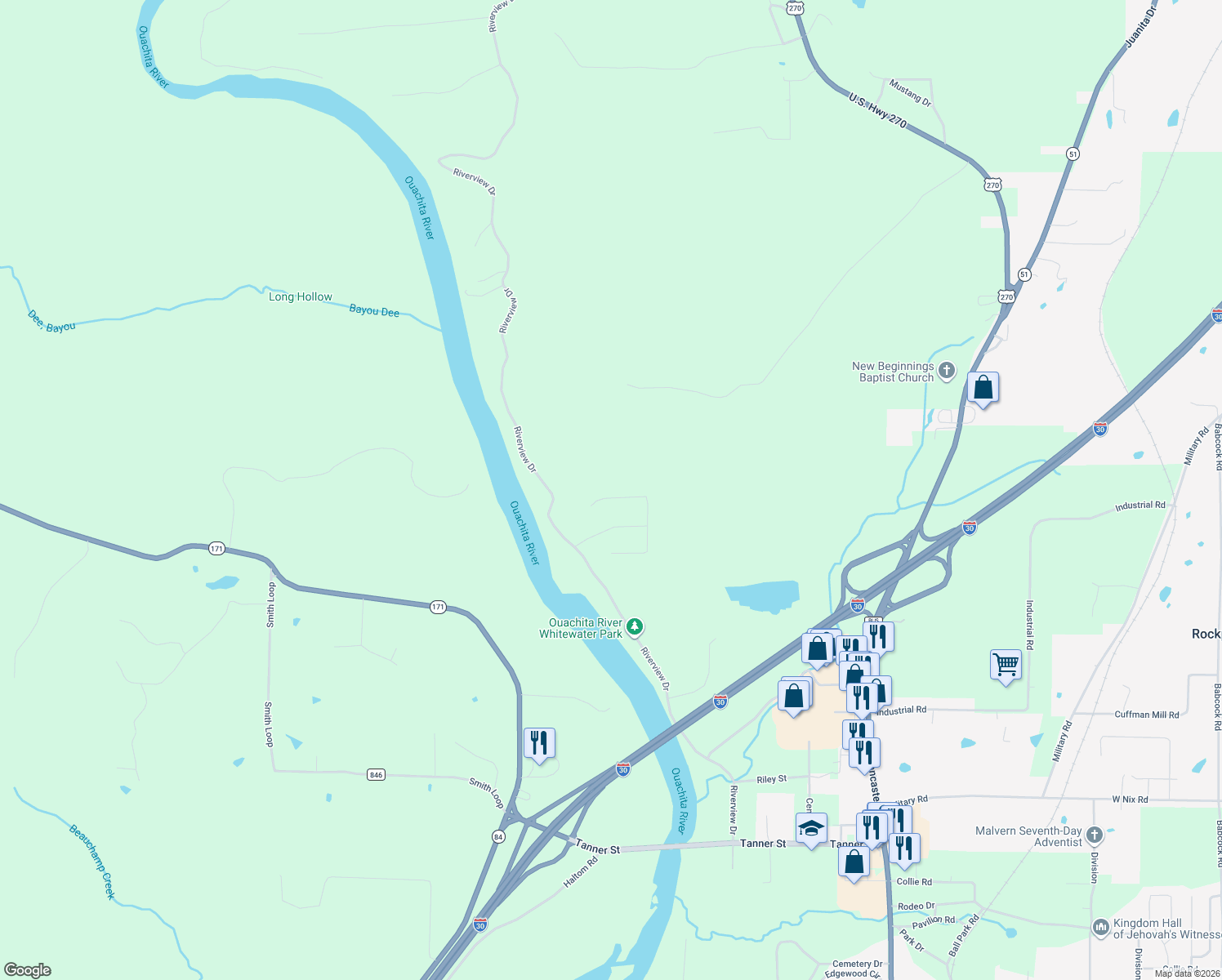 map of restaurants, bars, coffee shops, grocery stores, and more near 1910 Fox Run in Malvern