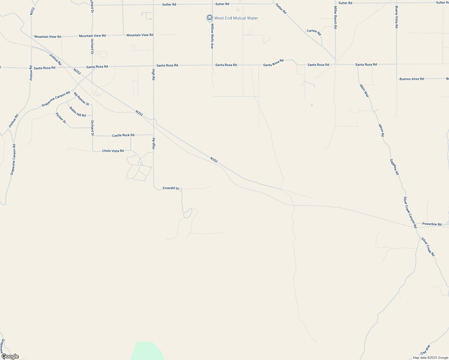 map of restaurants, bars, coffee shops, grocery stores, and more near Powerline Road in Lucerne Valley