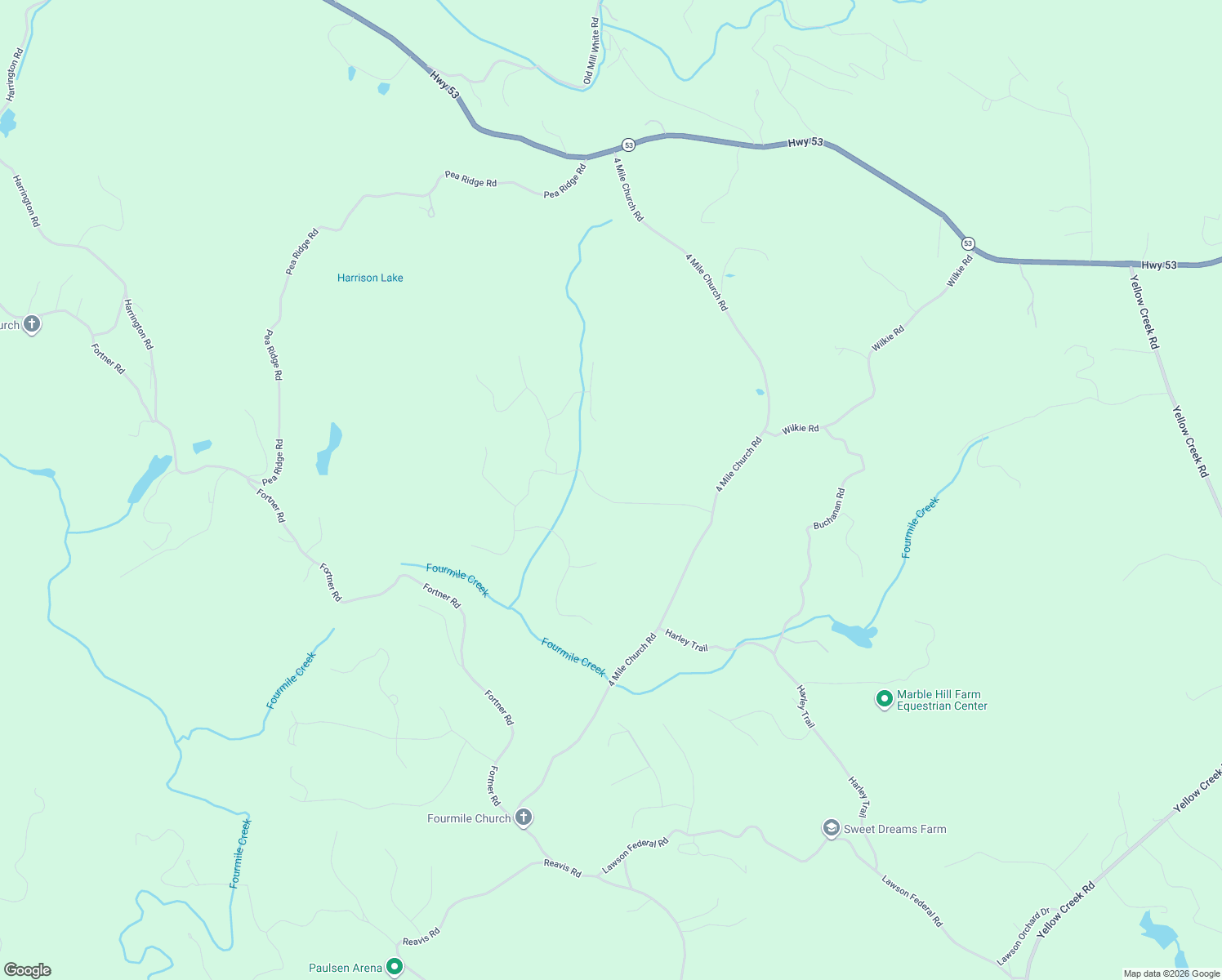map of restaurants, bars, coffee shops, grocery stores, and more near 111 Oxford Road in Ball Ground