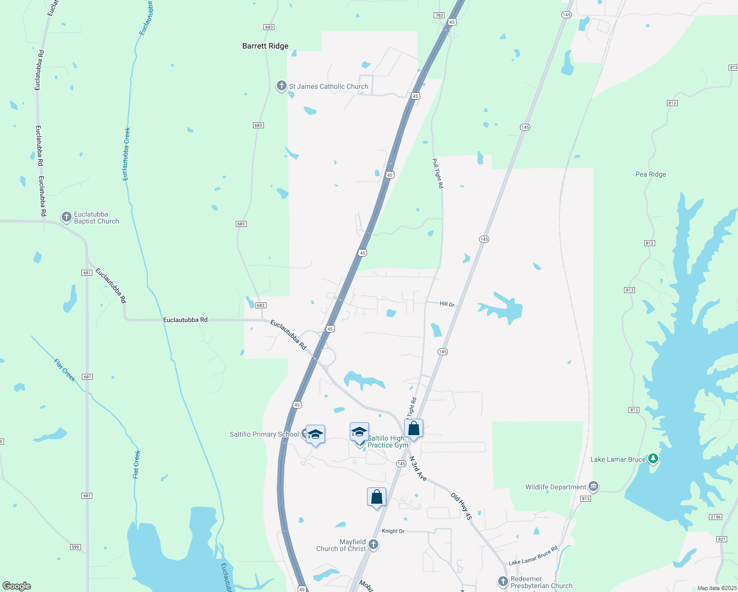 map of restaurants, bars, coffee shops, grocery stores, and more near Cristy Way in Saltillo