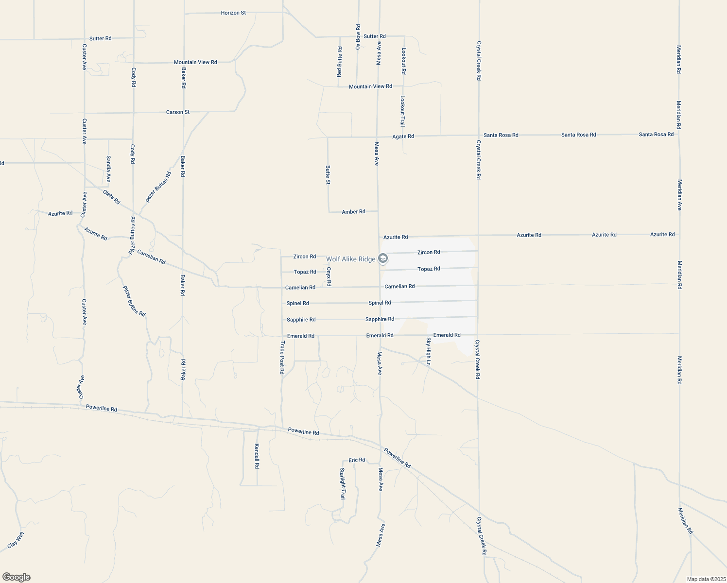 map of restaurants, bars, coffee shops, grocery stores, and more near 32439 Carnelian Road in Lucerne Valley