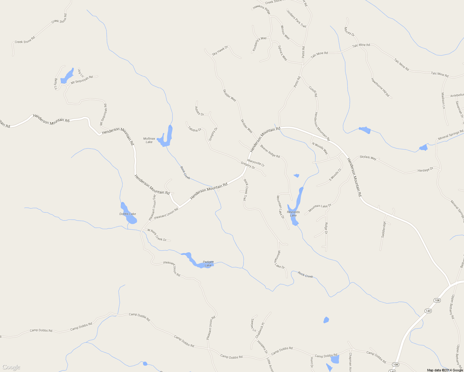 map of restaurants, bars, coffee shops, grocery stores, and more near 2645 Henderson Mountain Road in Jasper