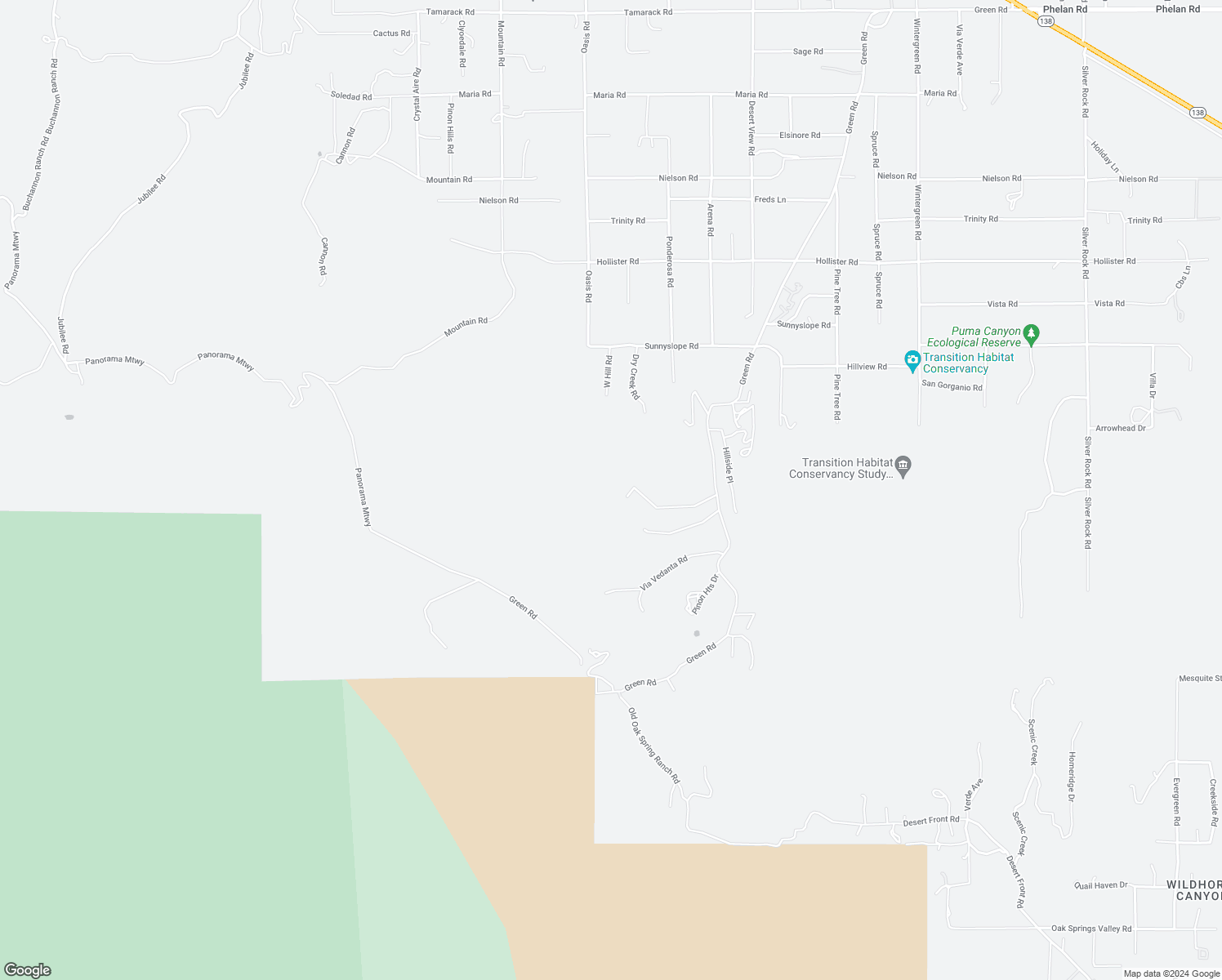 map of restaurants, bars, coffee shops, grocery stores, and more near in Piñon Hills