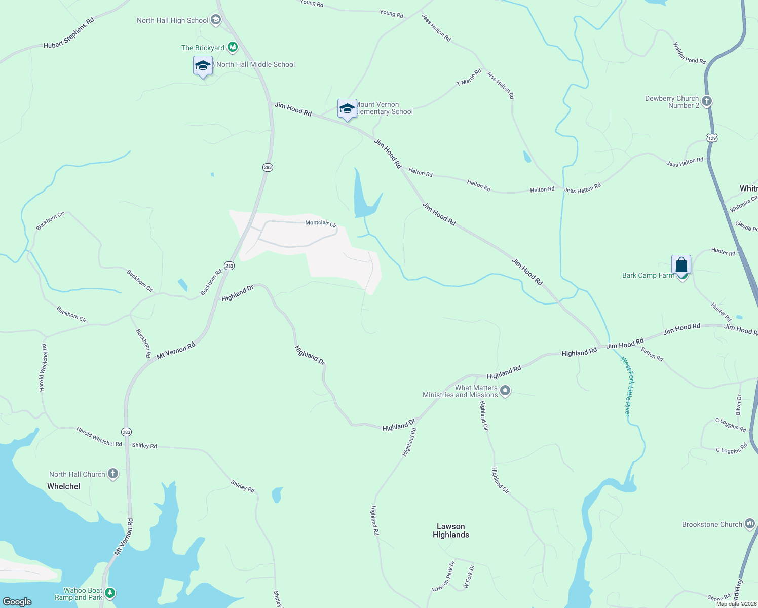 map of restaurants, bars, coffee shops, grocery stores, and more near 4639 Swimming Canoe Trail in Gainesville