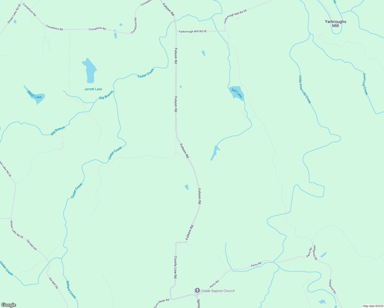 map of restaurants, bars, coffee shops, grocery stores, and more near 1610 Folsom Road in Rydal
