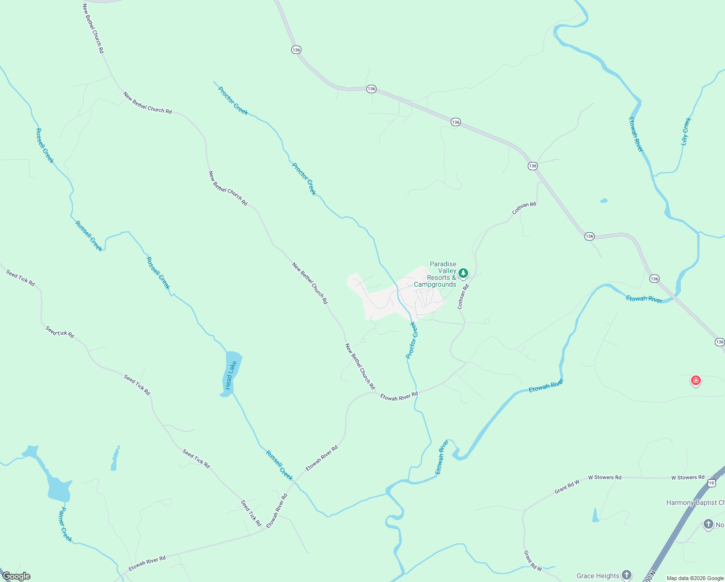 map of restaurants, bars, coffee shops, grocery stores, and more near 717 Valley Drive in Dawsonville