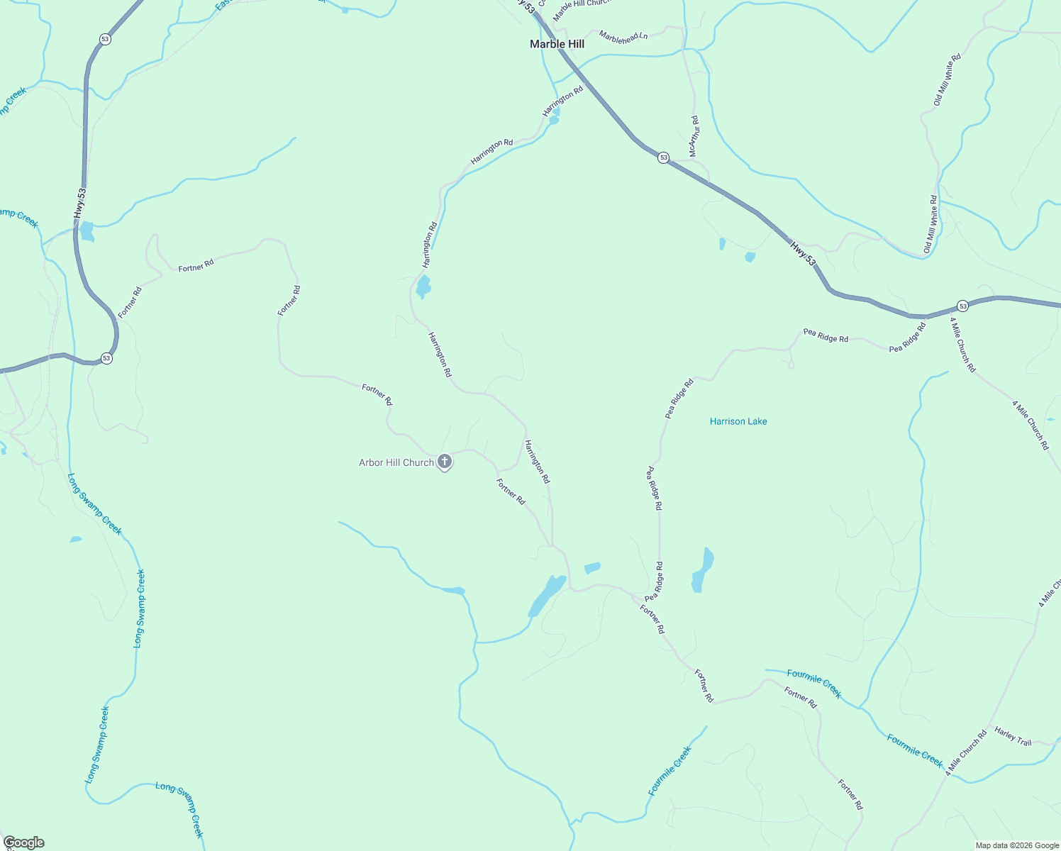 map of restaurants, bars, coffee shops, grocery stores, and more near 1671 Harrington Road in Ball Ground