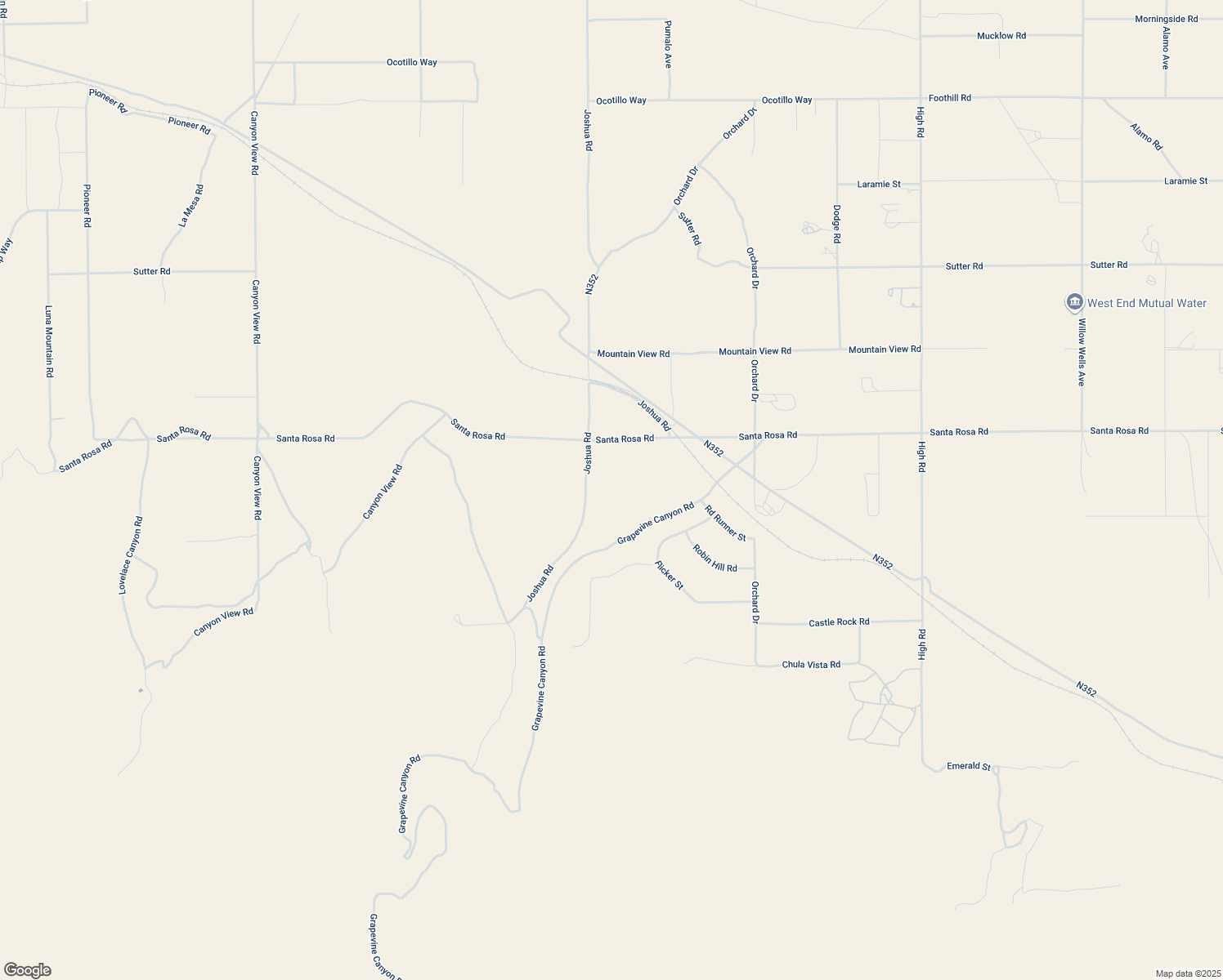 map of restaurants, bars, coffee shops, grocery stores, and more near Joshua Road in Apple Valley