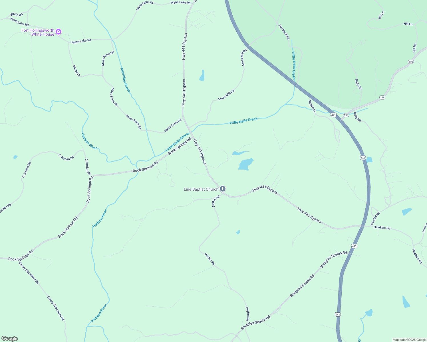 map of restaurants, bars, coffee shops, grocery stores, and more near 140 Todd Weaver Road in Alto