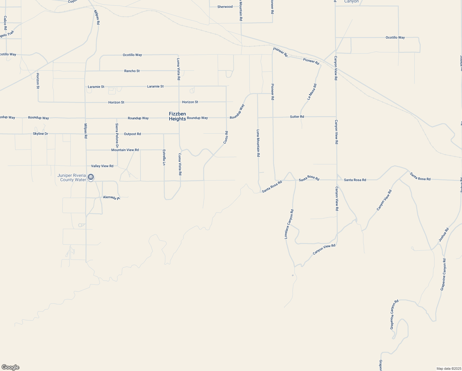 map of restaurants, bars, coffee shops, grocery stores, and more near 26633 Santa Rosa Road in Apple Valley
