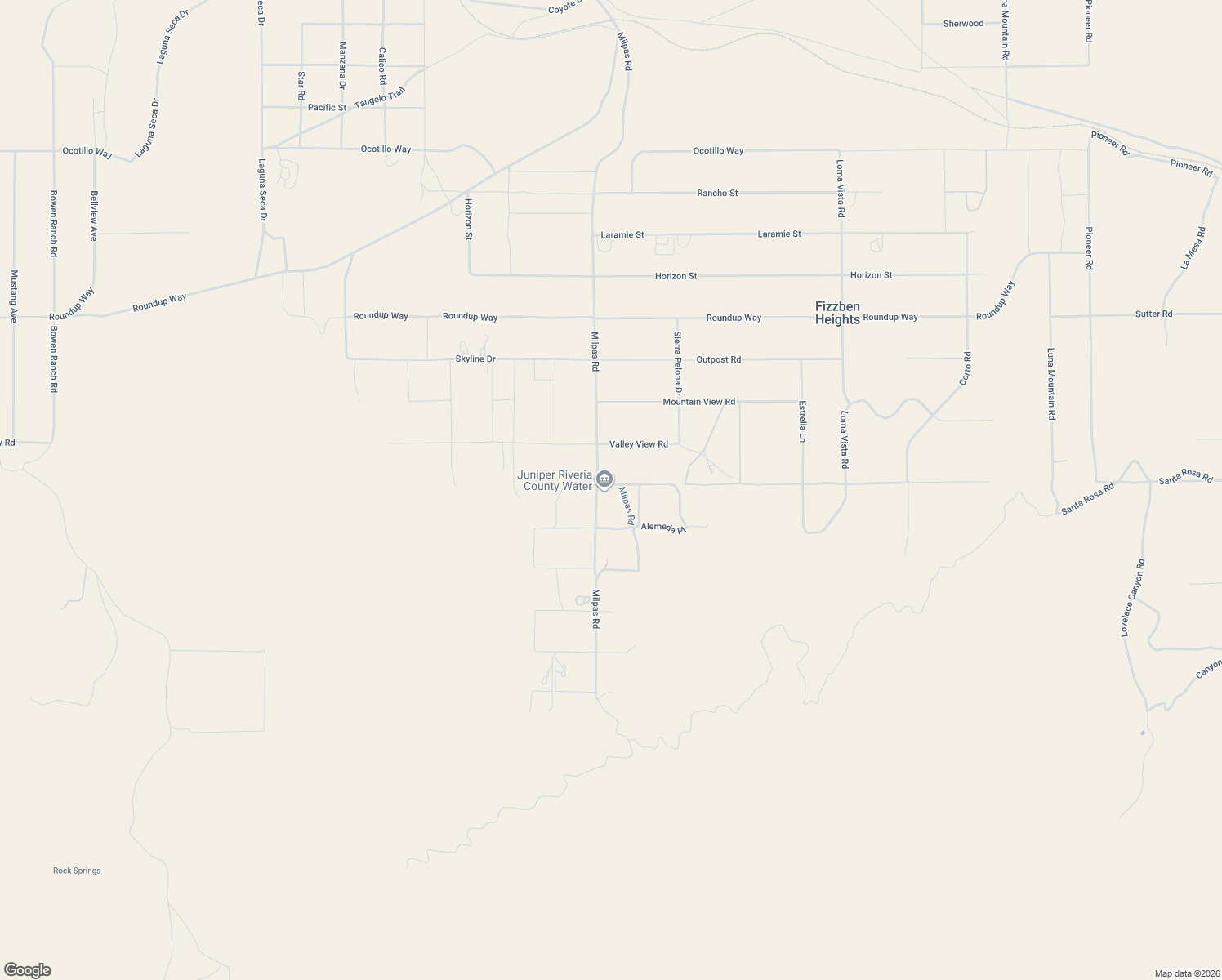 map of restaurants, bars, coffee shops, grocery stores, and more near 25735 Santa Rosa Road in Apple Valley