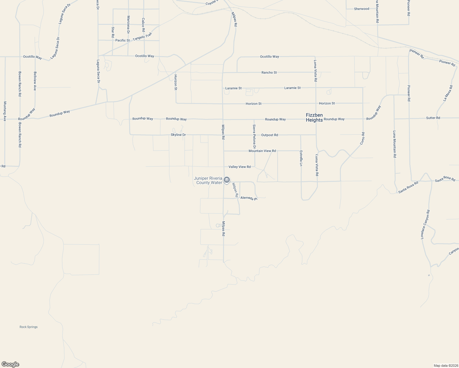 map of restaurants, bars, coffee shops, grocery stores, and more near 25735 Santa Rosa Road in Apple Valley
