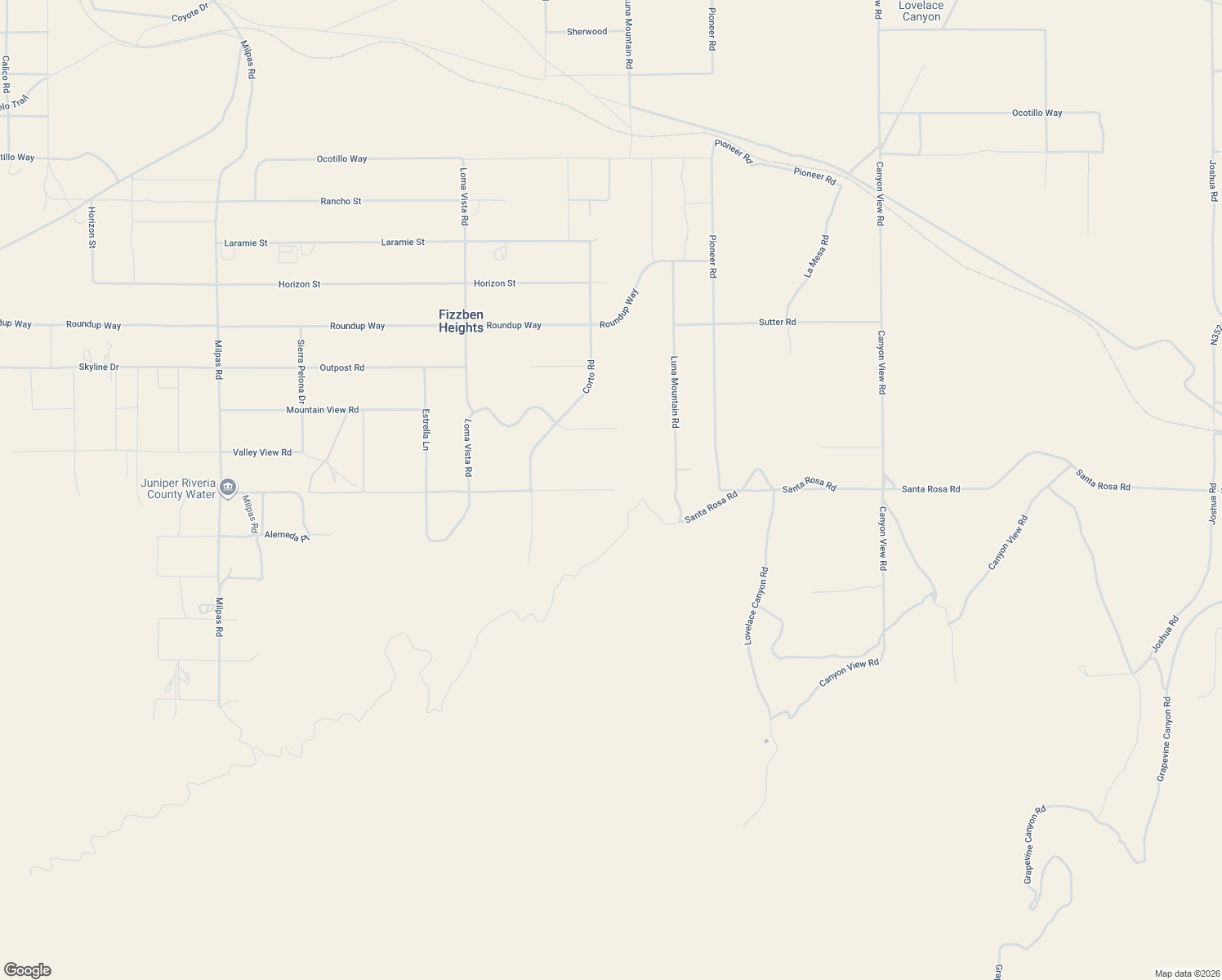 map of restaurants, bars, coffee shops, grocery stores, and more near 26652 Santa Rosa Road in Apple Valley