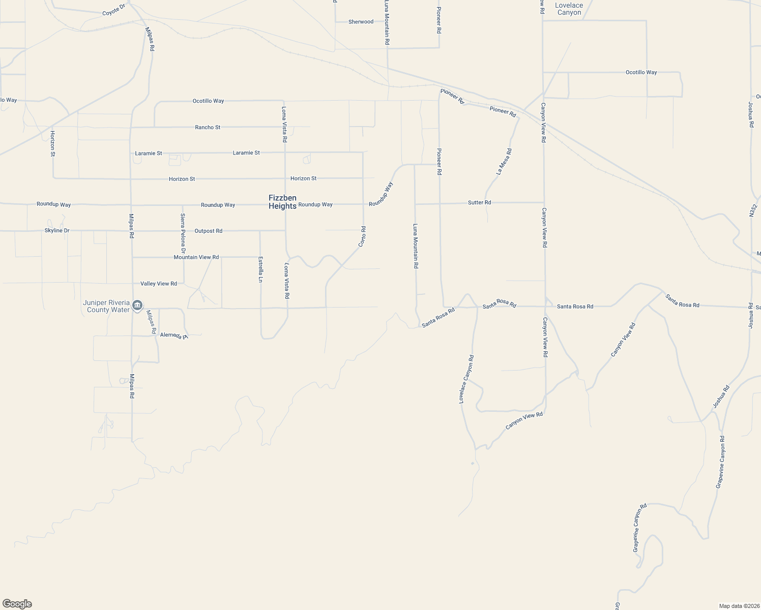 map of restaurants, bars, coffee shops, grocery stores, and more near 26652 Santa Rosa Road in Apple Valley