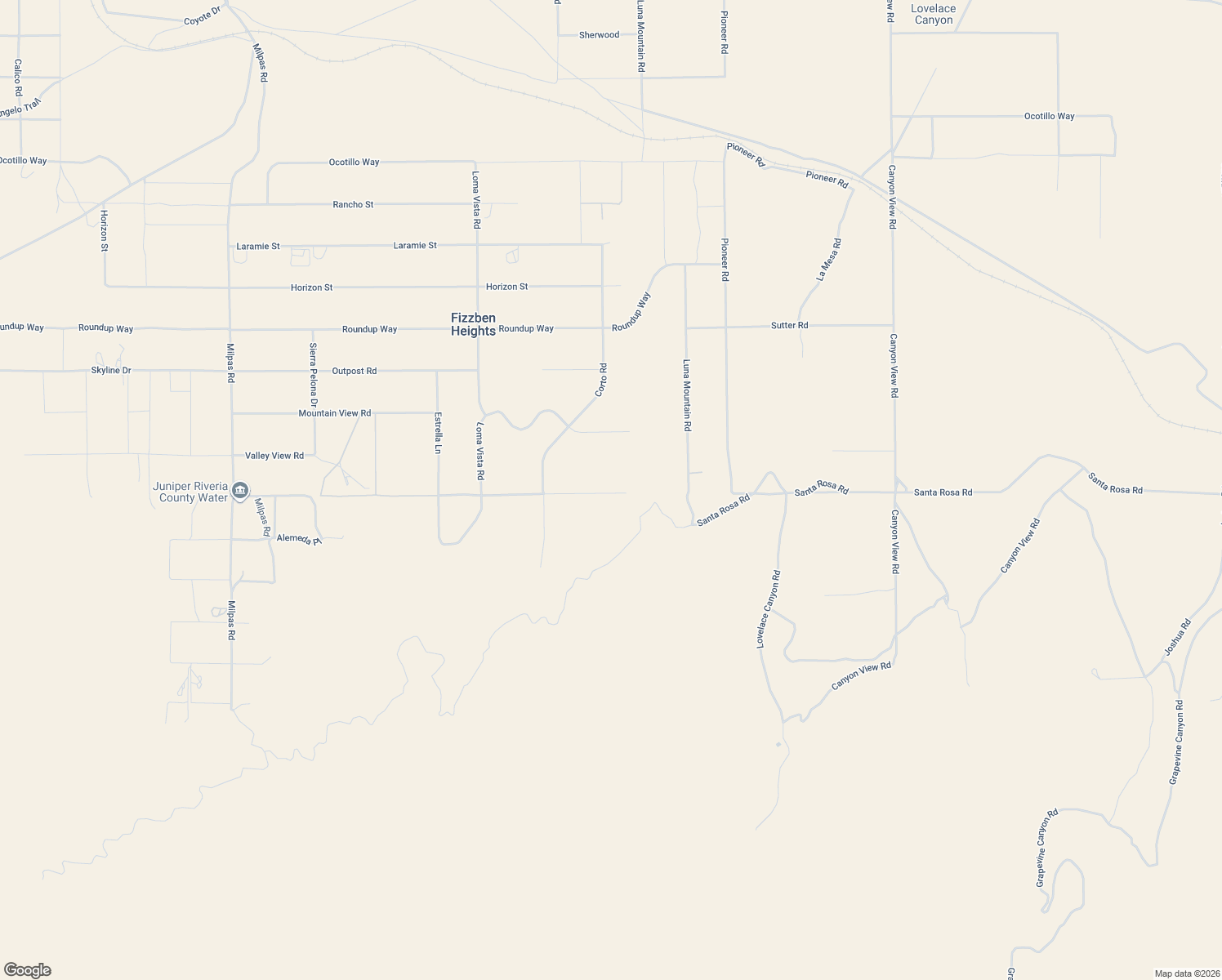 map of restaurants, bars, coffee shops, grocery stores, and more near 26652 Santa Rosa Road in Apple Valley