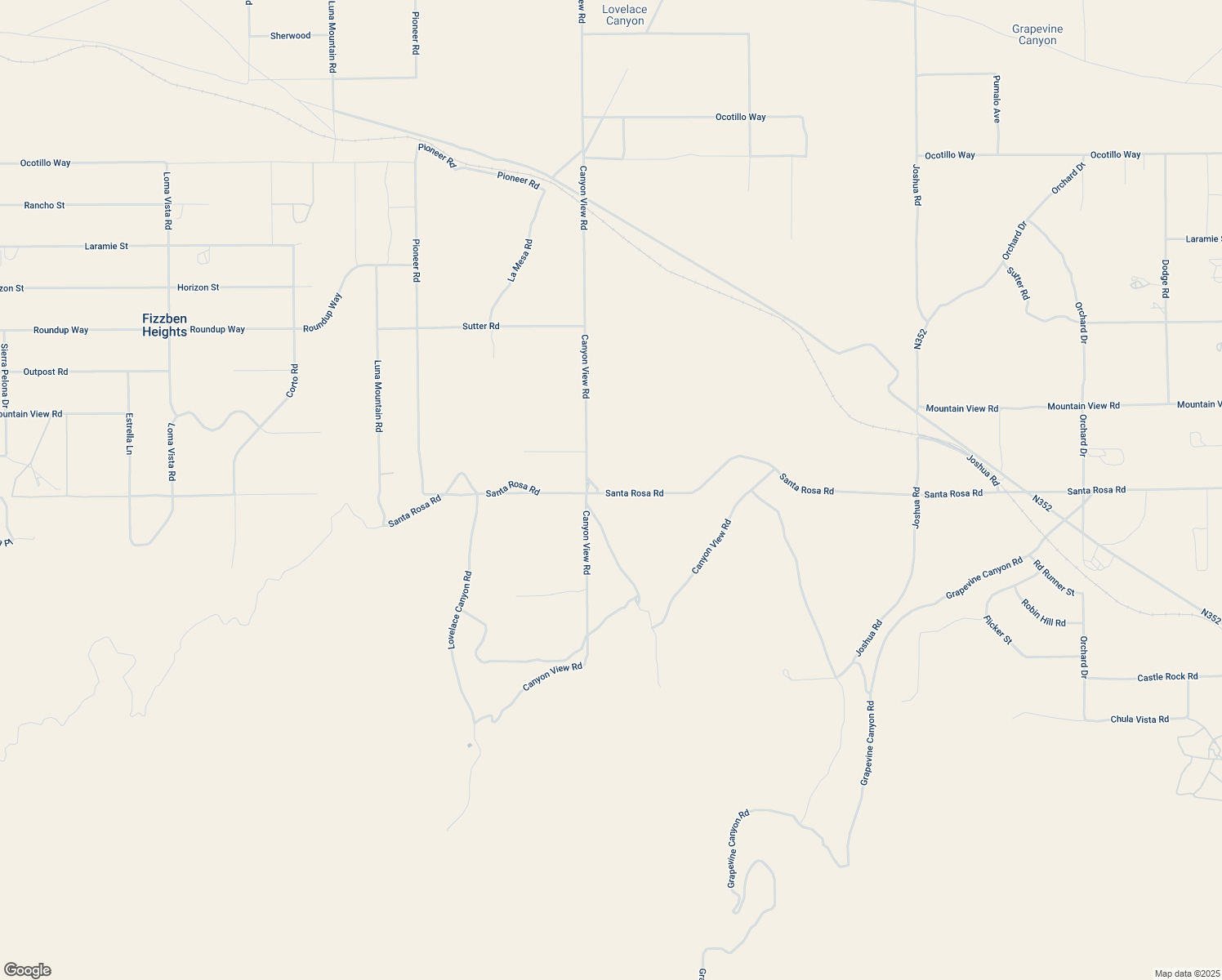 map of restaurants, bars, coffee shops, grocery stores, and more near Santa Rosa Road in San Bernardino County
