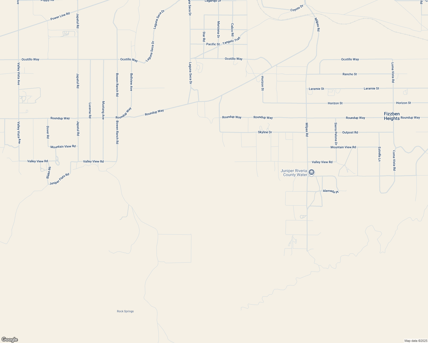 map of restaurants, bars, coffee shops, grocery stores, and more near Santa Rosa Road in San Bernardino County