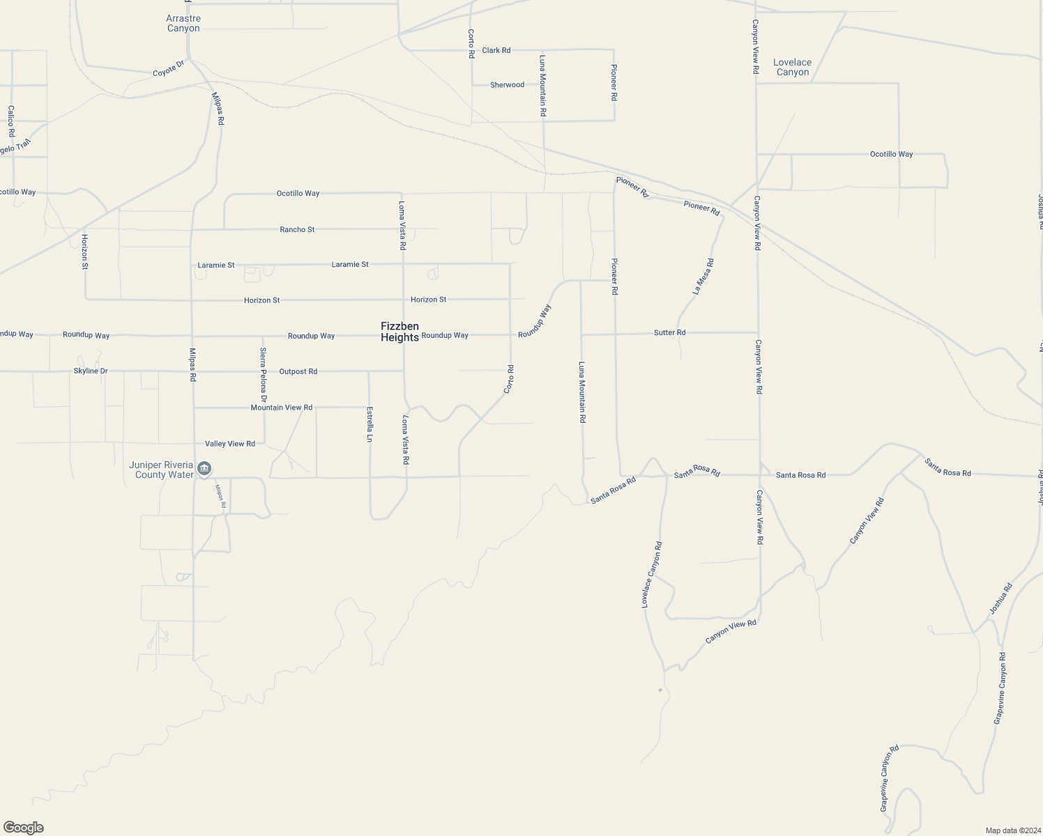 map of restaurants, bars, coffee shops, grocery stores, and more near Valley View Road in San Bernardino County
