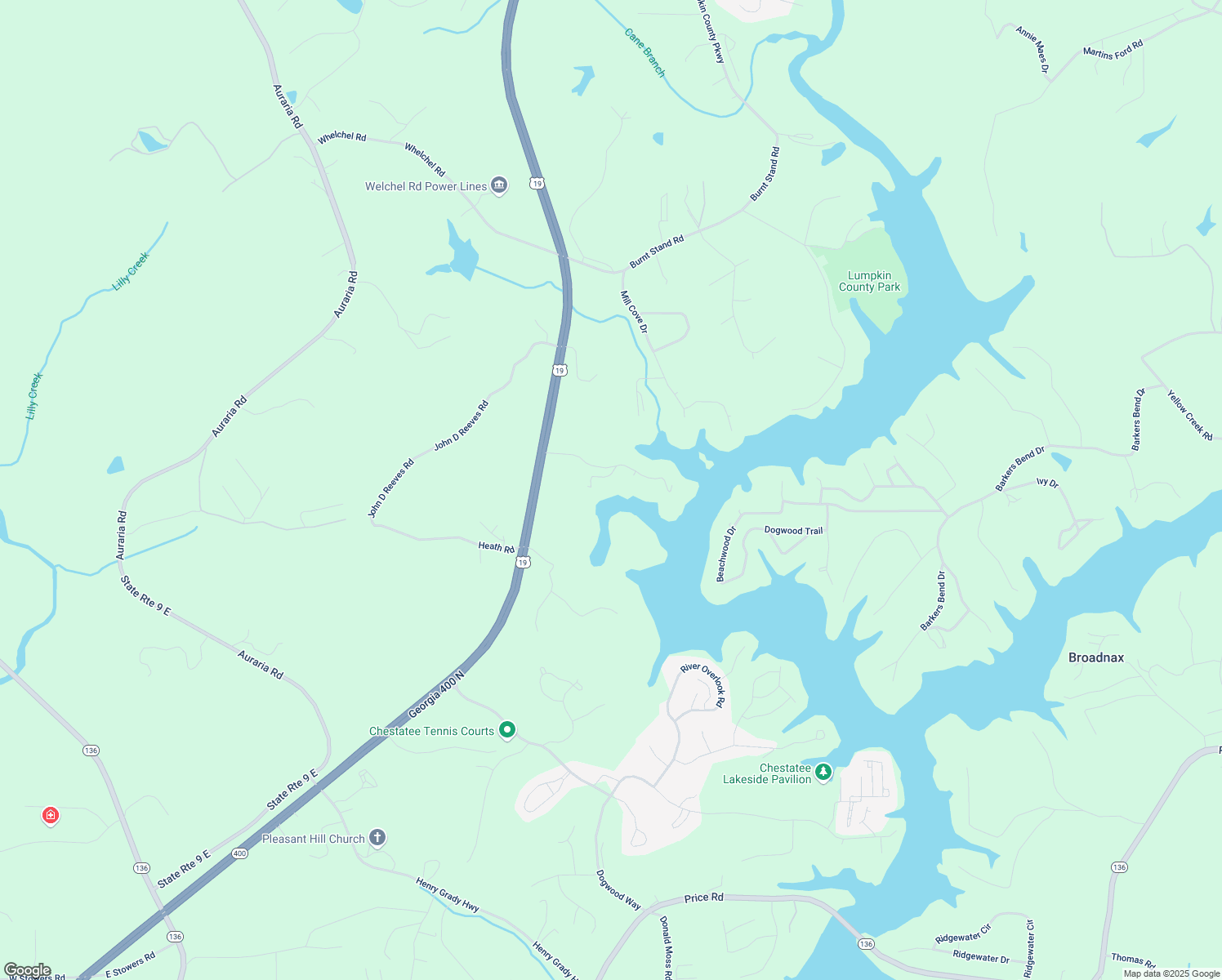 map of restaurants, bars, coffee shops, grocery stores, and more near 61 Jandi Lane in Dawsonville