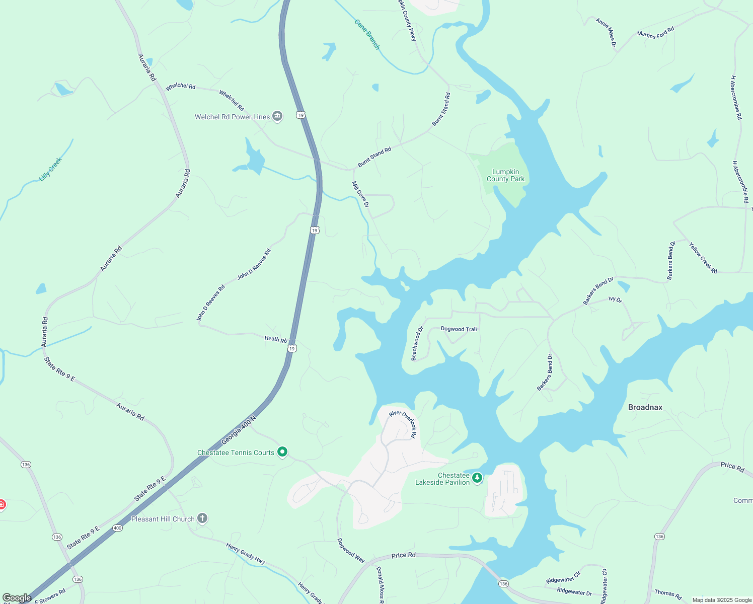 map of restaurants, bars, coffee shops, grocery stores, and more near 380 Fredricks Cove in Dawsonville