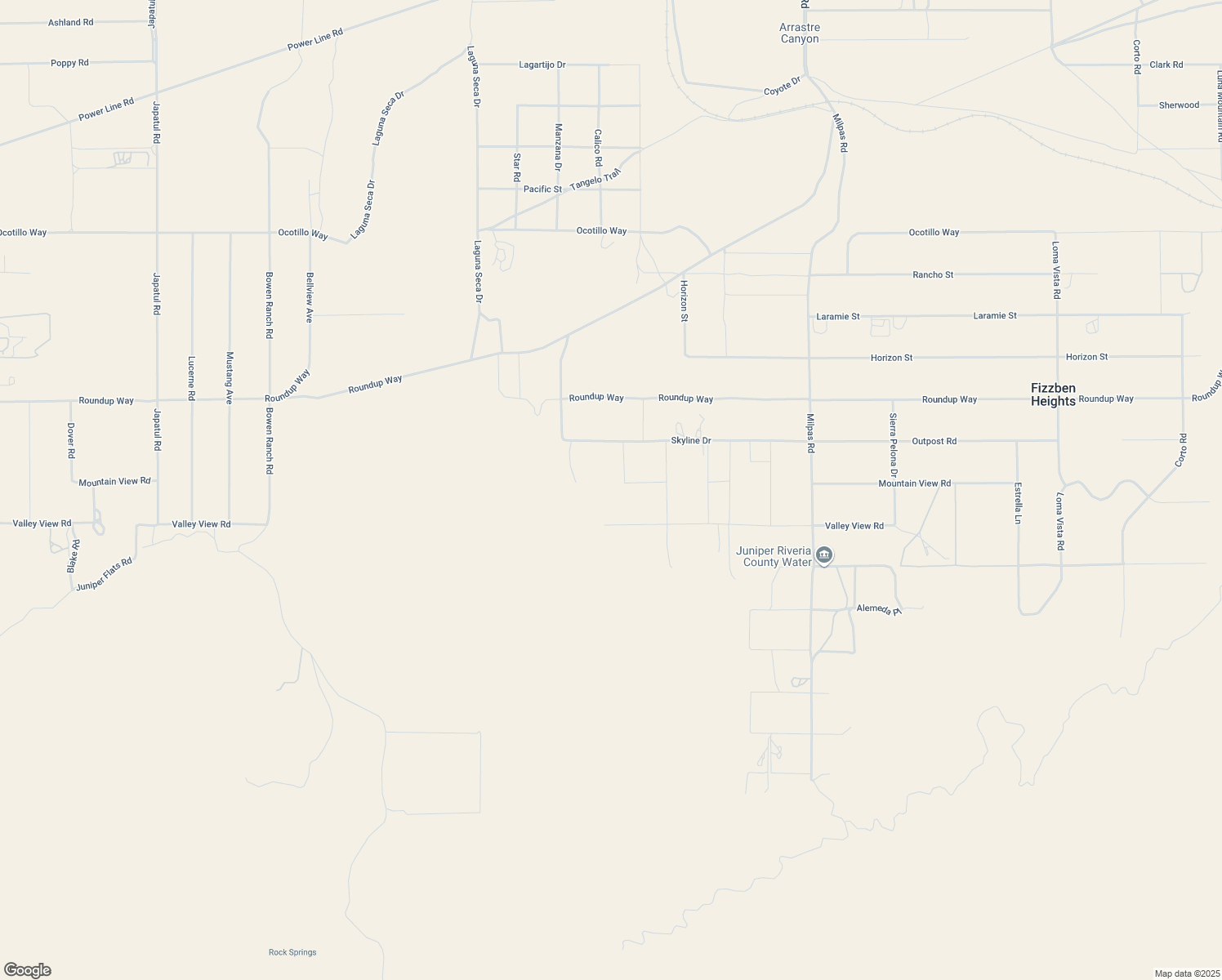 map of restaurants, bars, coffee shops, grocery stores, and more near Mountain View Road in San Bernardino County