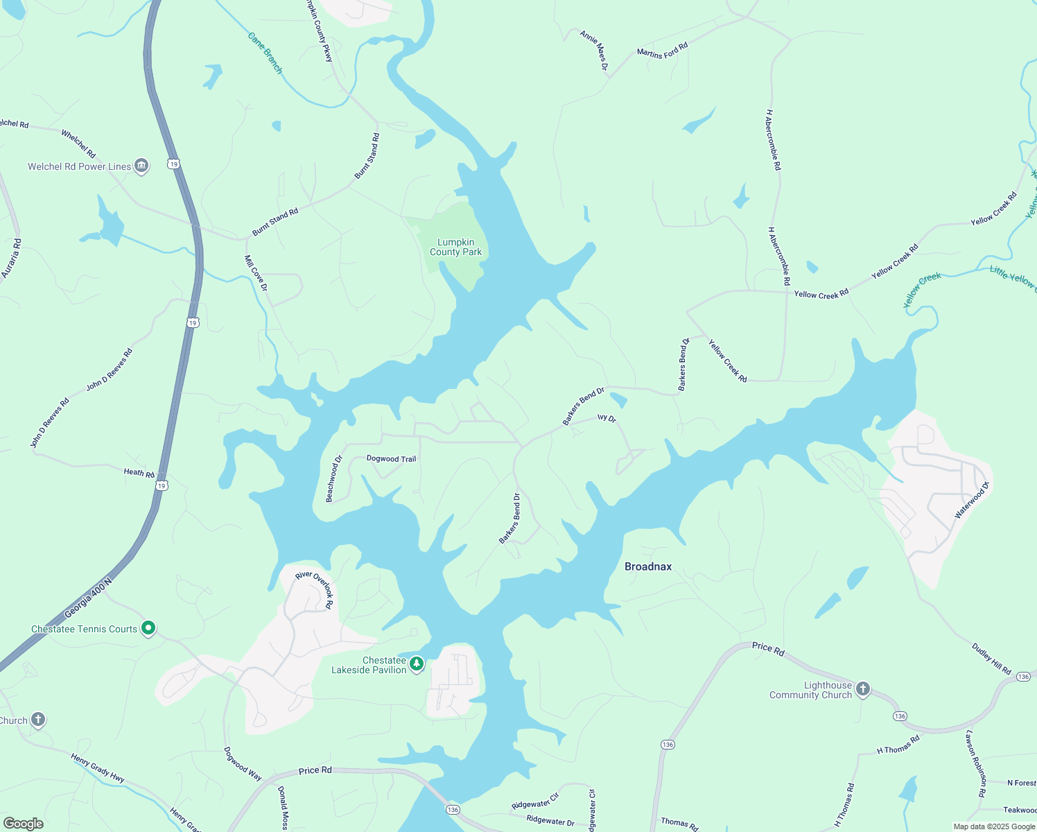 map of restaurants, bars, coffee shops, grocery stores, and more near 7527 Magnolia Lane in Murrayville