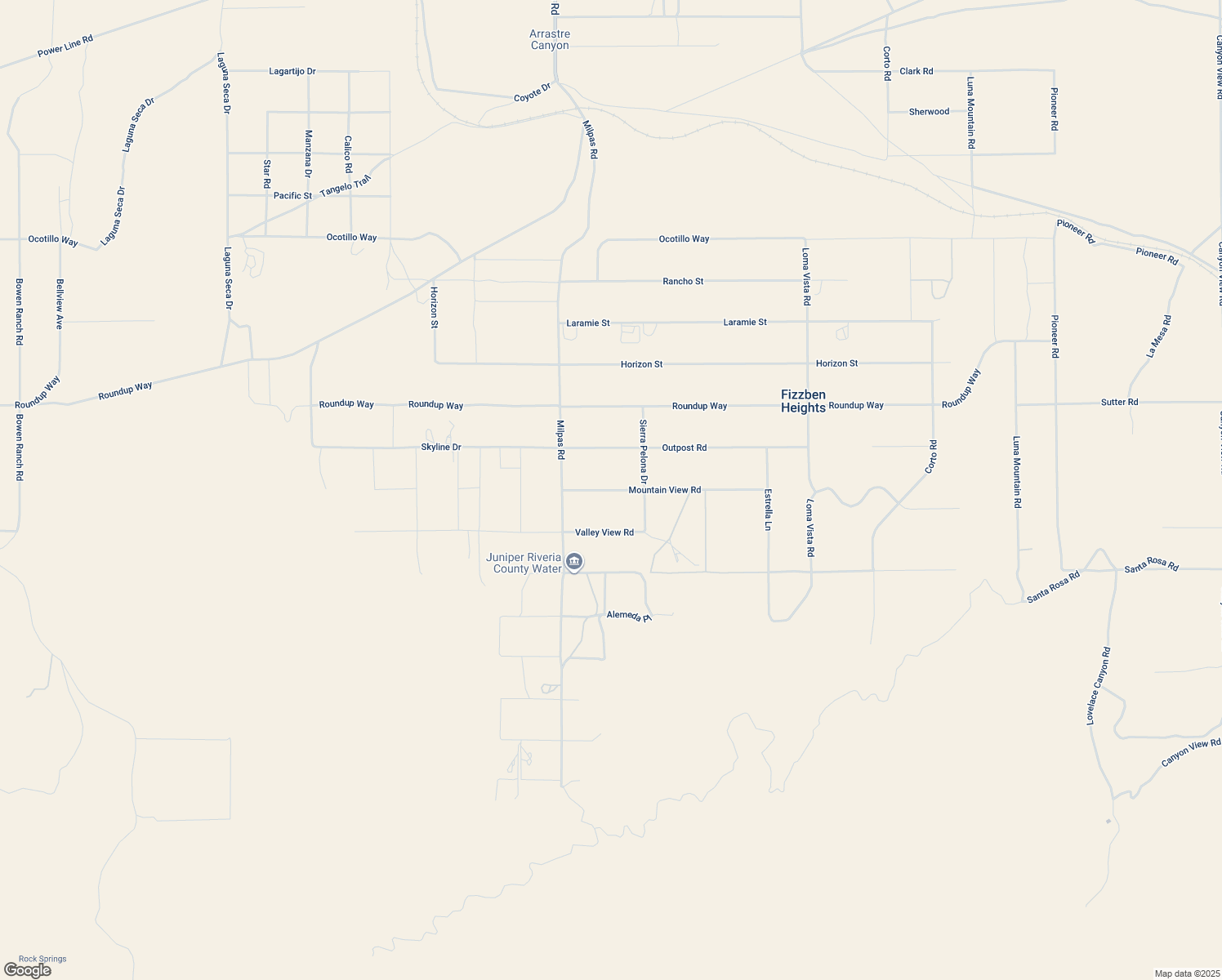 map of restaurants, bars, coffee shops, grocery stores, and more near Mountain View Road in San Bernardino County