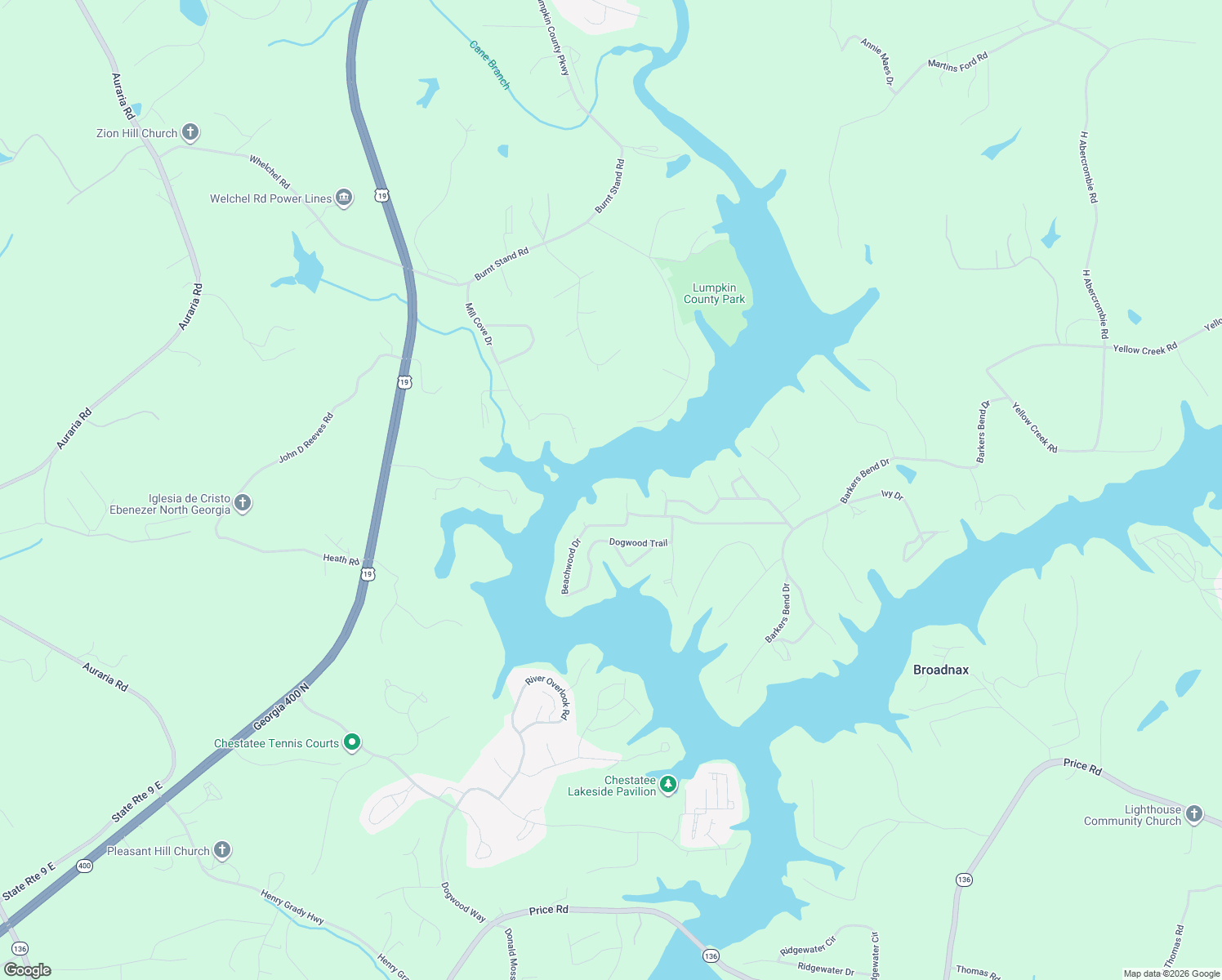 map of restaurants, bars, coffee shops, grocery stores, and more near 8019 Hickory Court in Murrayville